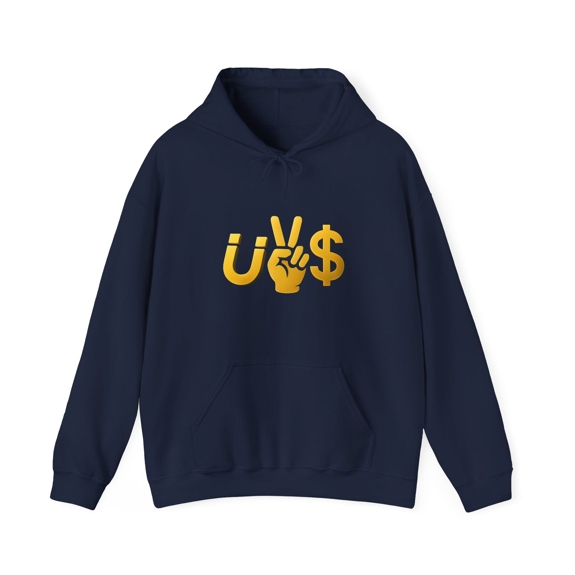 Magnet to the money Unisex Hooded Sweatshirt with U vs  Design, Casual Fashion, Gift for Him or Her, Cozy Essentials for All Seasons, Streetwear Style