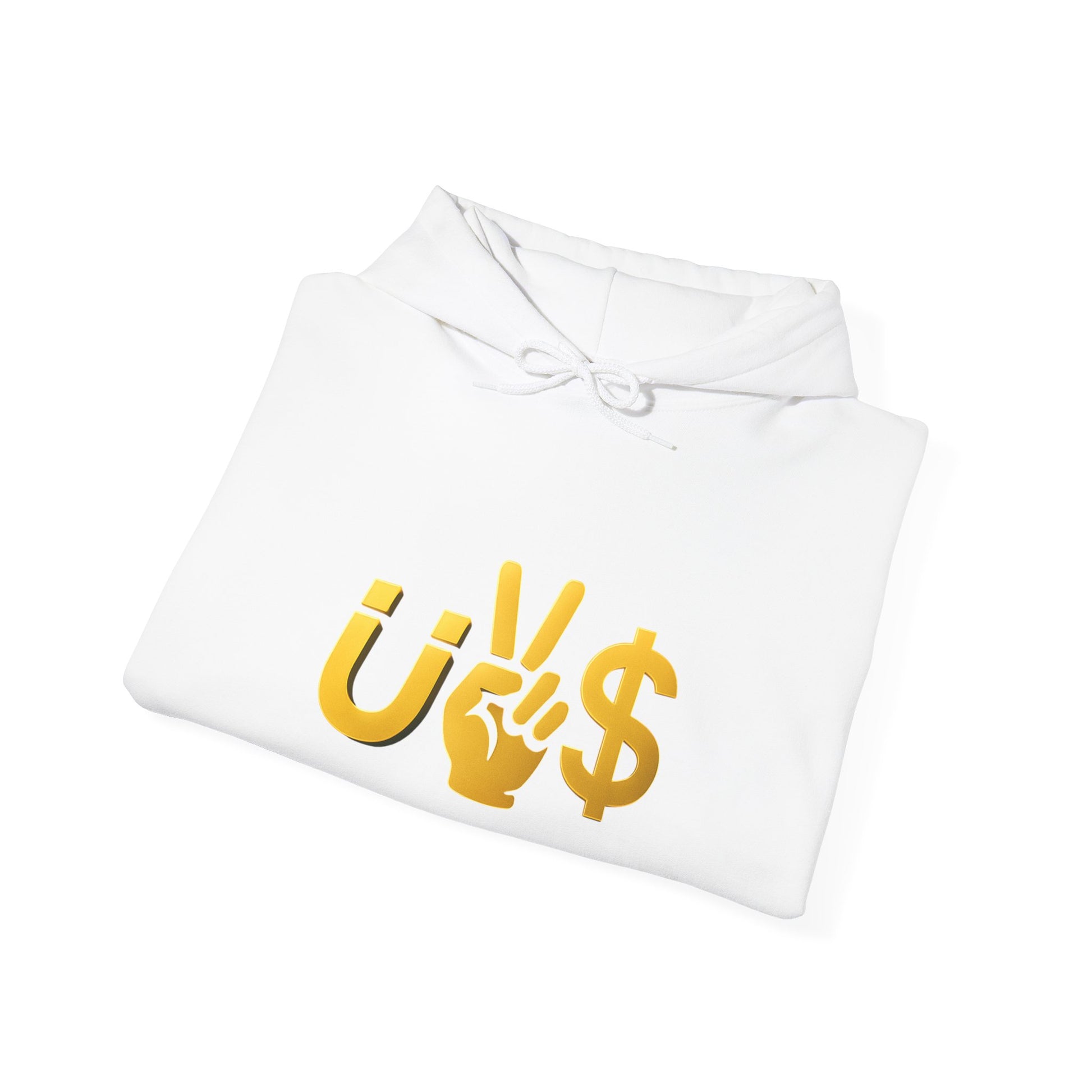 Magnet to the money Unisex Hooded Sweatshirt with U vs  Design, Casual Fashion, Gift for Him or Her, Cozy Essentials for All Seasons, Streetwear Style
