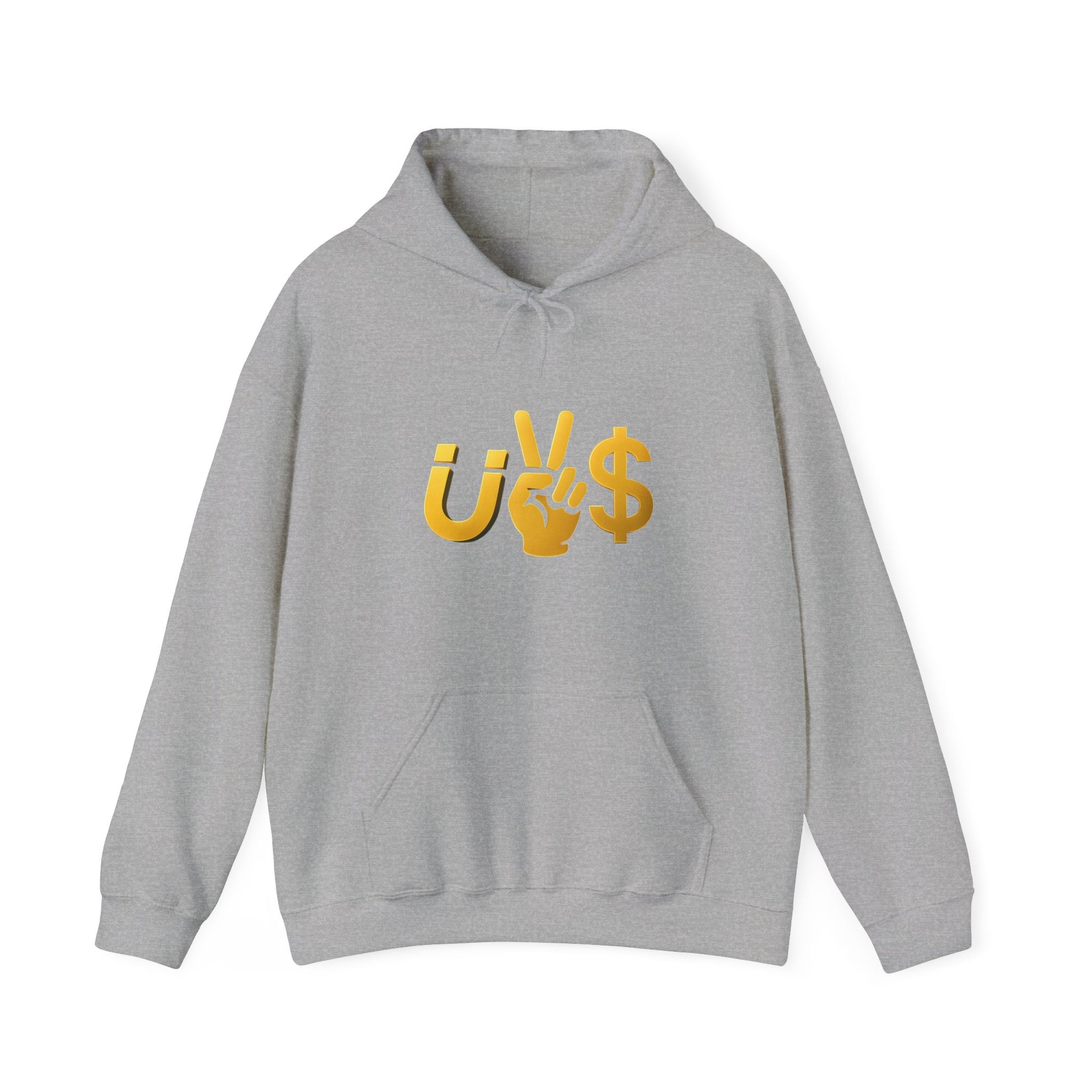 Magnet to the money Unisex Hooded Sweatshirt with U vs  Design, Casual Fashion, Gift for Him or Her, Cozy Essentials for All Seasons, Streetwear Style