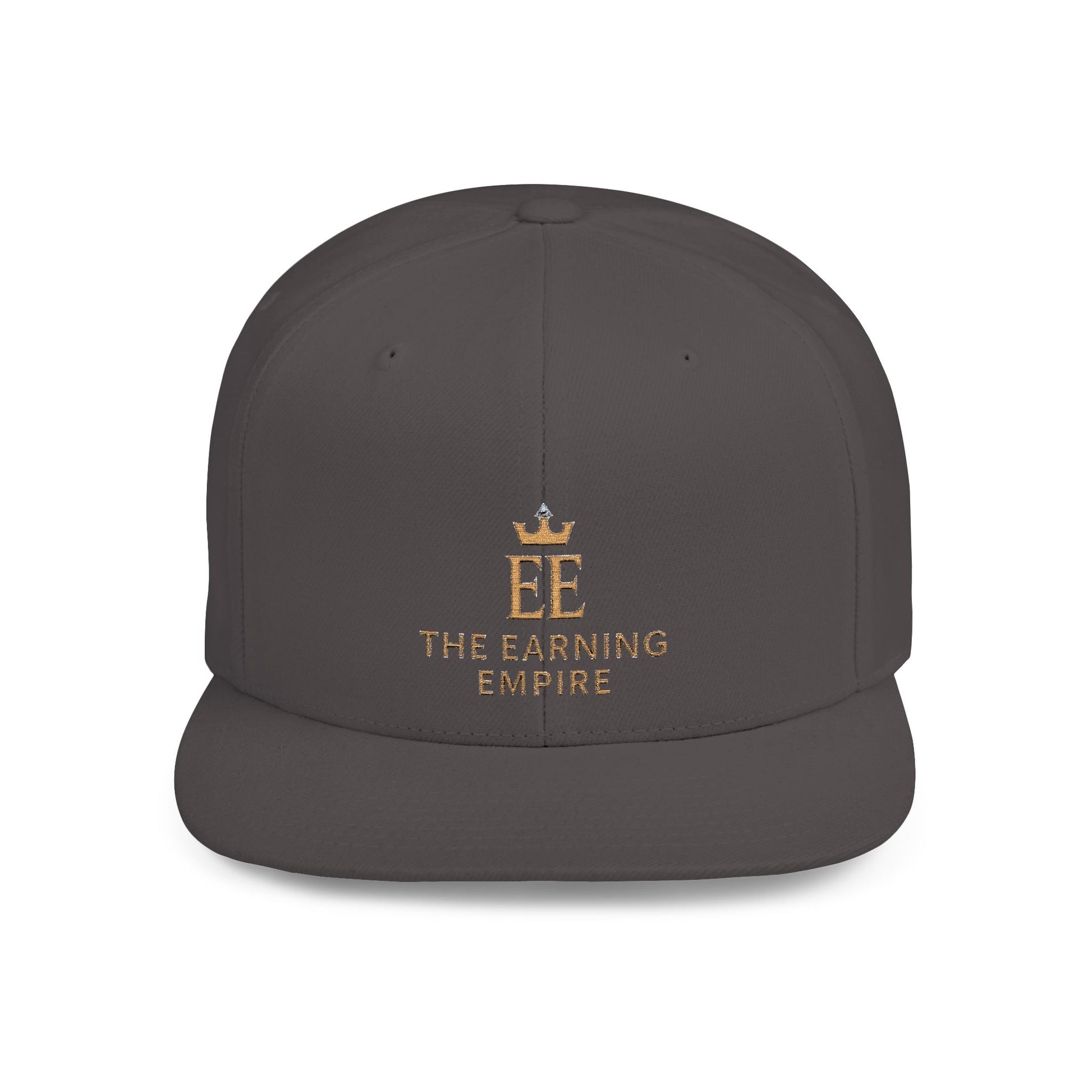 The Earning Empire Stylish Flat Bill Snapback Hat, The Earning Empire Cap, Trendy Snapback, Streetwear Hat, Gift for Him, Adjustable Snapback