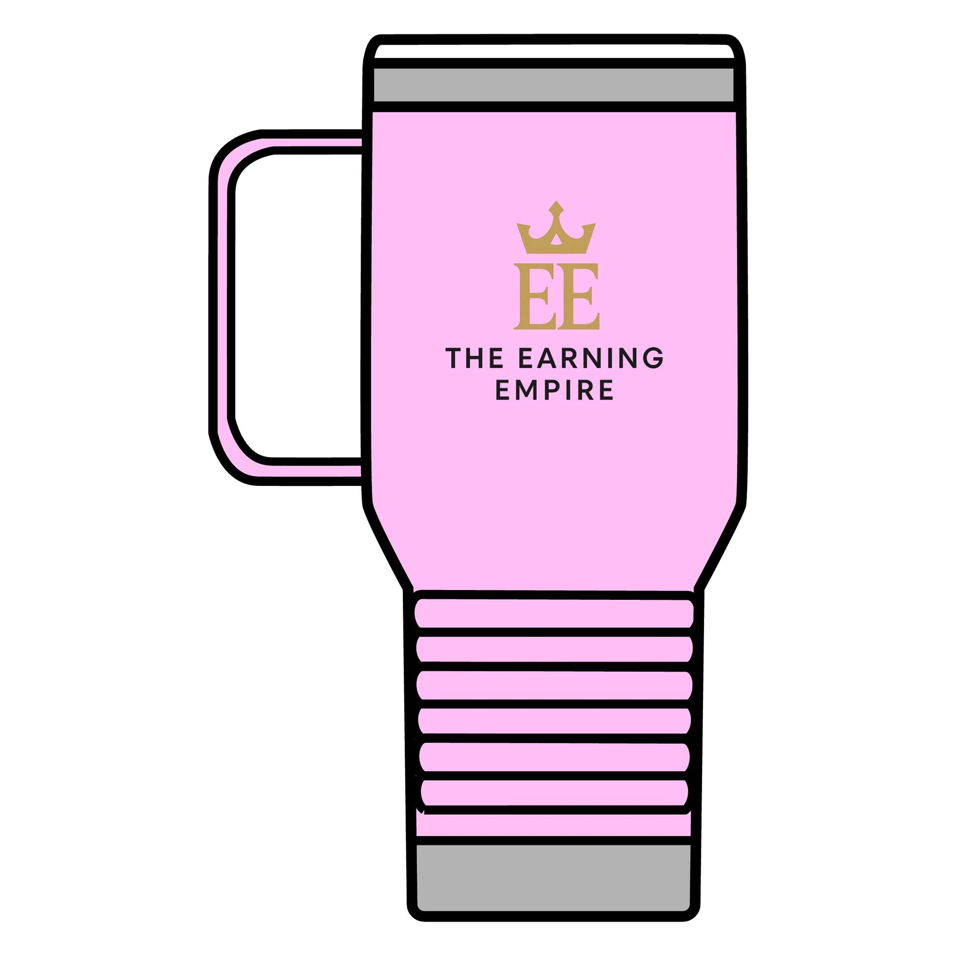The Earning Empire Luxury Travel Mug, The Earning Empire, 20oz, Coffee Lover Gift, Custom Thermal Cup, Business Travel Accessory