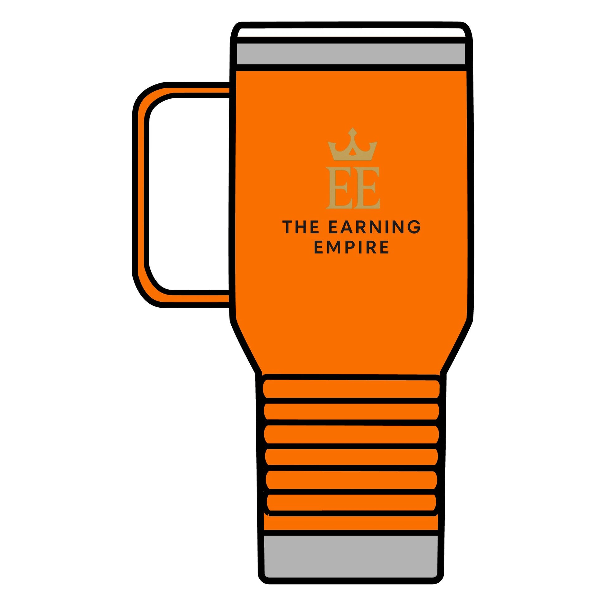 The Earning Empire Luxury Travel Mug, The Earning Empire, 20oz, Coffee Lover Gift, Custom Thermal Cup, Business Travel Accessory