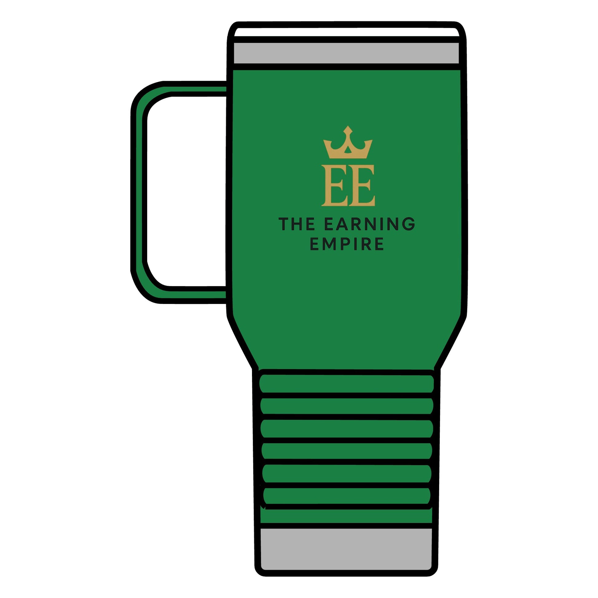 The Earning Empire Luxury Travel Mug, The Earning Empire, 20oz, Coffee Lover Gift, Custom Thermal Cup, Business Travel Accessory