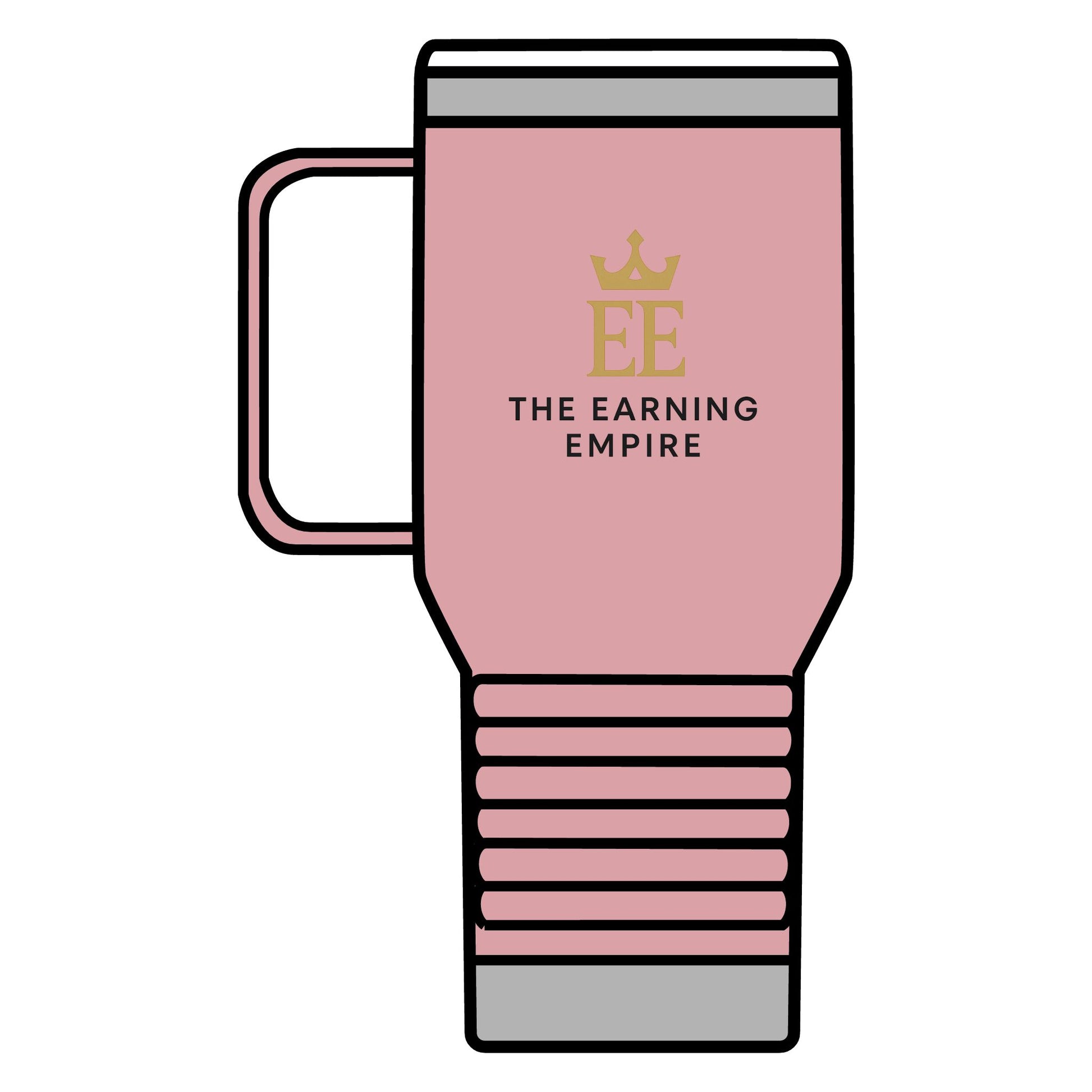 The Earning Empire Luxury Travel Mug, The Earning Empire, 20oz, Coffee Lover Gift, Custom Thermal Cup, Business Travel Accessory