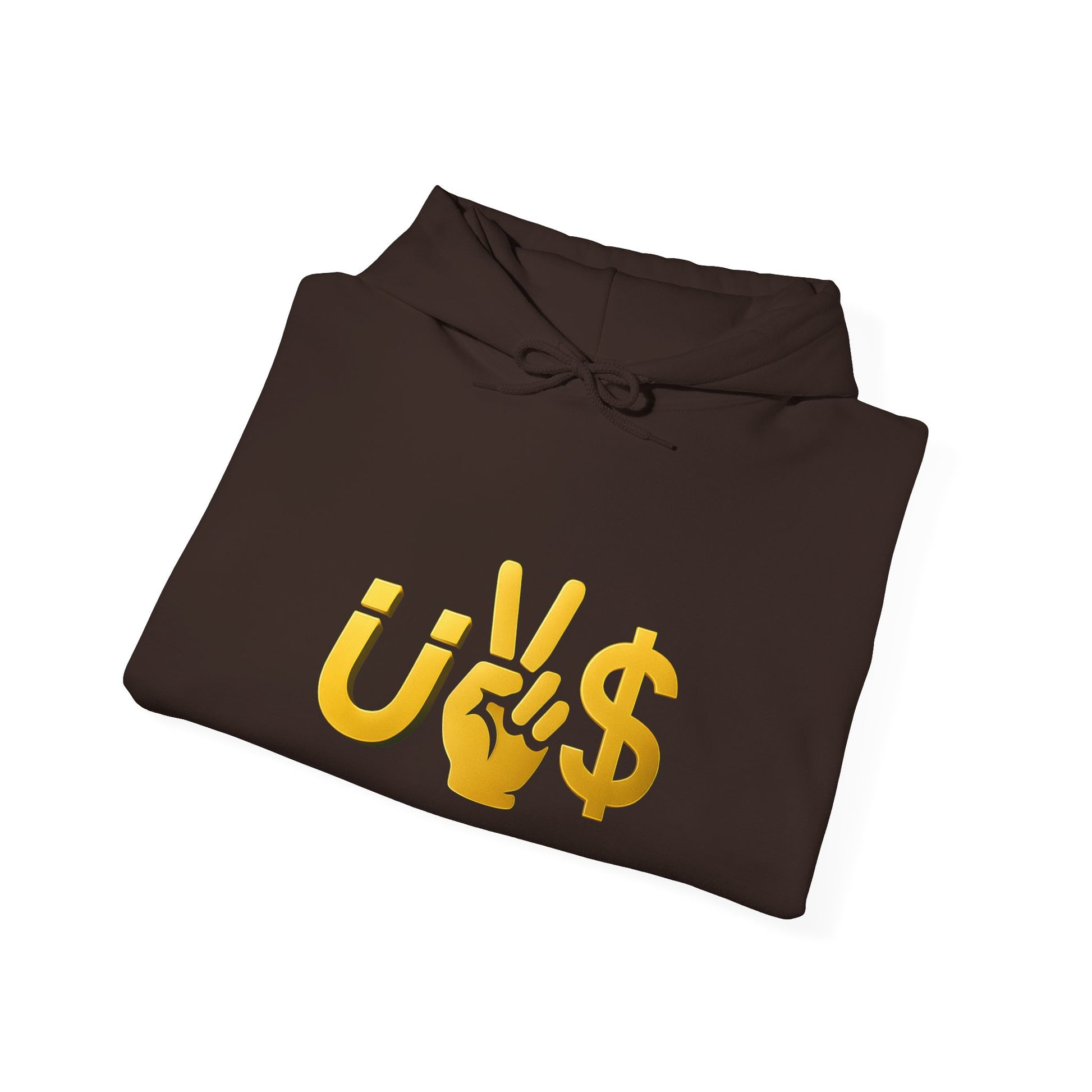 Magnet to the money Unisex Hooded Sweatshirt with U vs  Design, Casual Fashion, Gift for Him or Her, Cozy Essentials for All Seasons, Streetwear Style