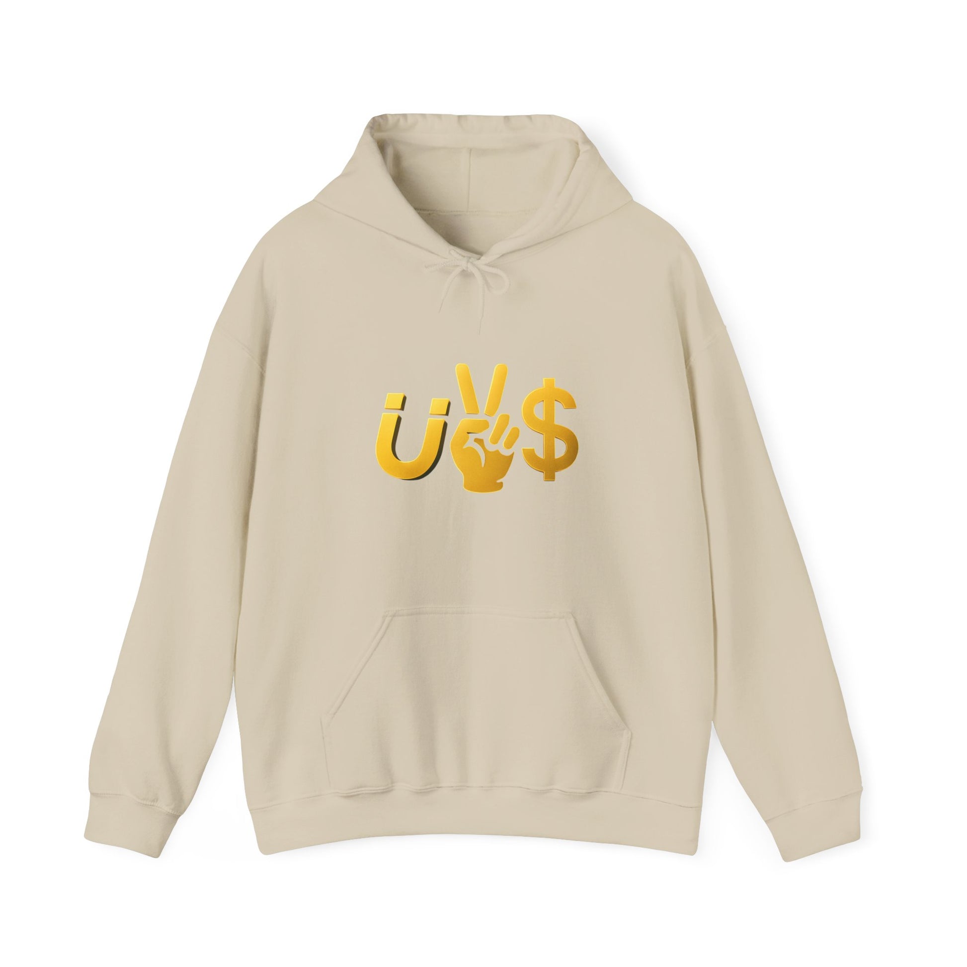 Magnet to the money Unisex Hooded Sweatshirt with U vs  Design, Casual Fashion, Gift for Him or Her, Cozy Essentials for All Seasons, Streetwear Style