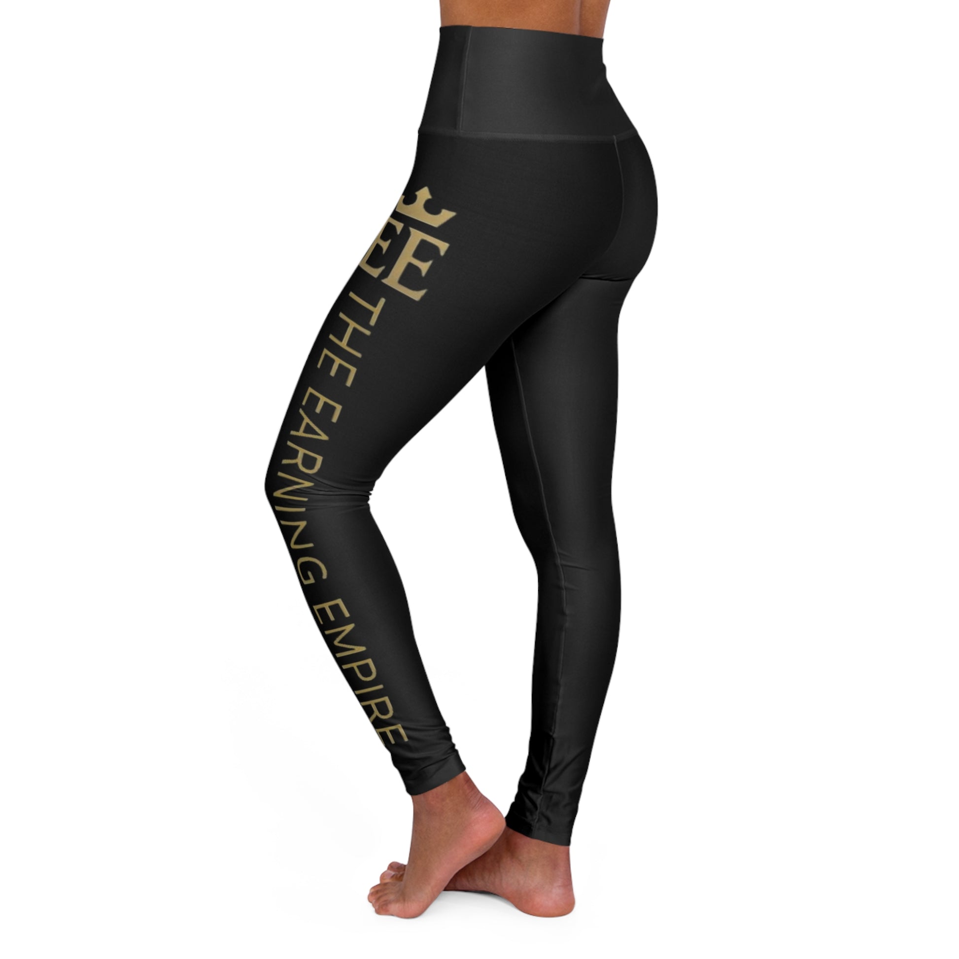 The Earning Empire Stylish High Waisted Yoga Leggings, Workout Pants, Fitness Leggings, High Rise Exercise Tights, Athleisure Wear, Yoga Gear