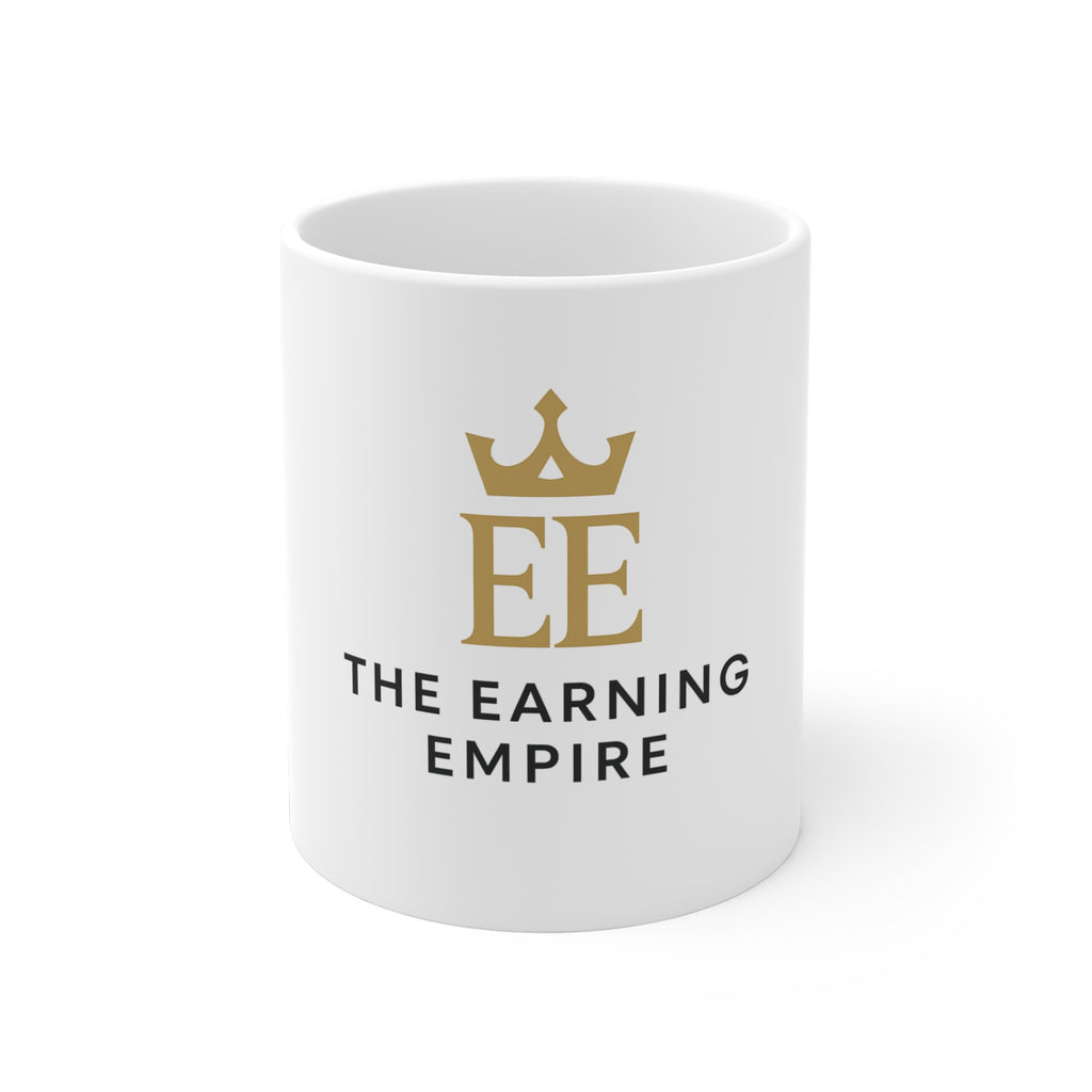 Elegant Ceramic Mug - The Earning Empire | Motivational Coffee Cup, Inspirational Gift, Office Mug, Entrepreneur Drinkware