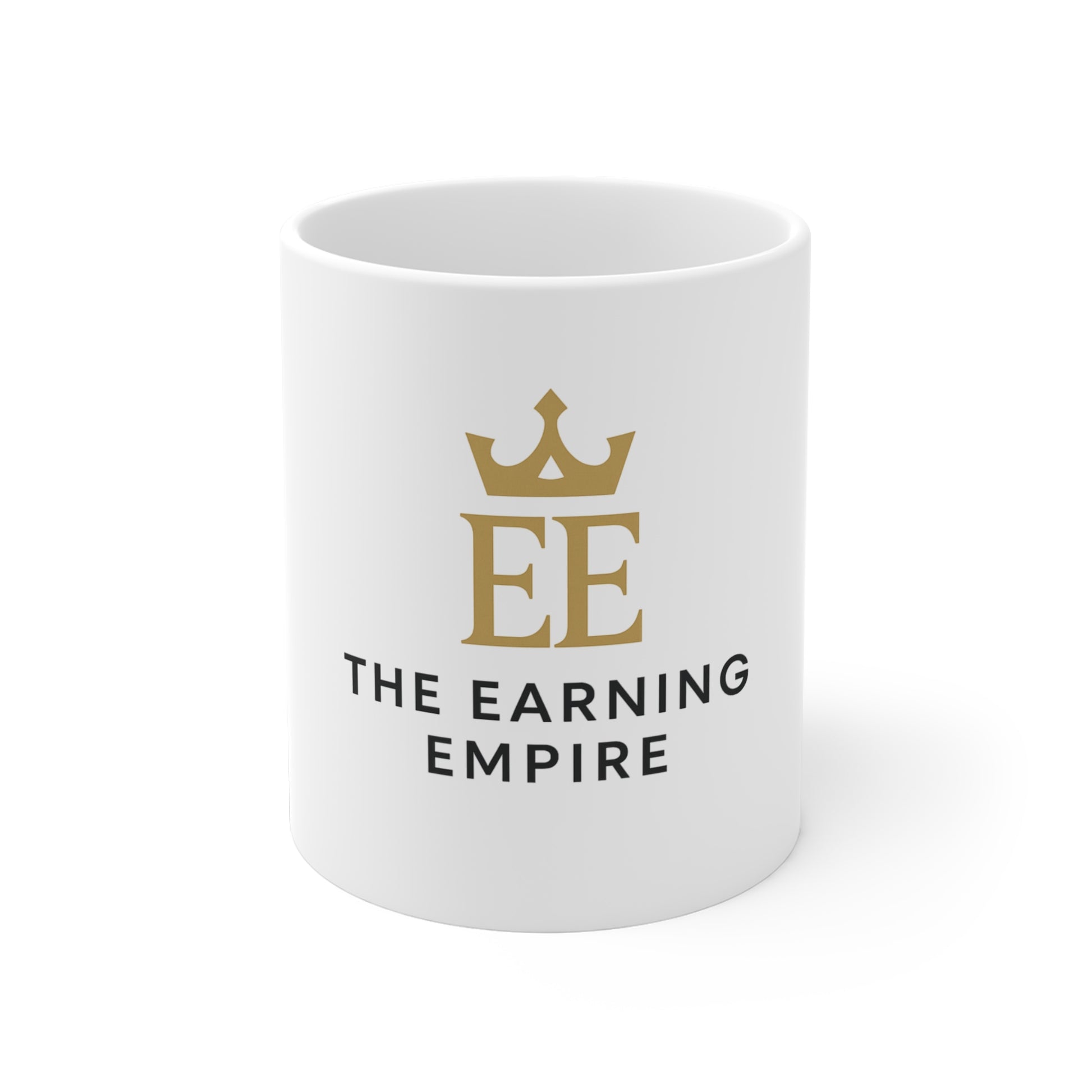 Elegant Ceramic Mug - The Earning Empire | Motivational Coffee Cup, Inspirational Gift, Office Mug, Entrepreneur Drinkware