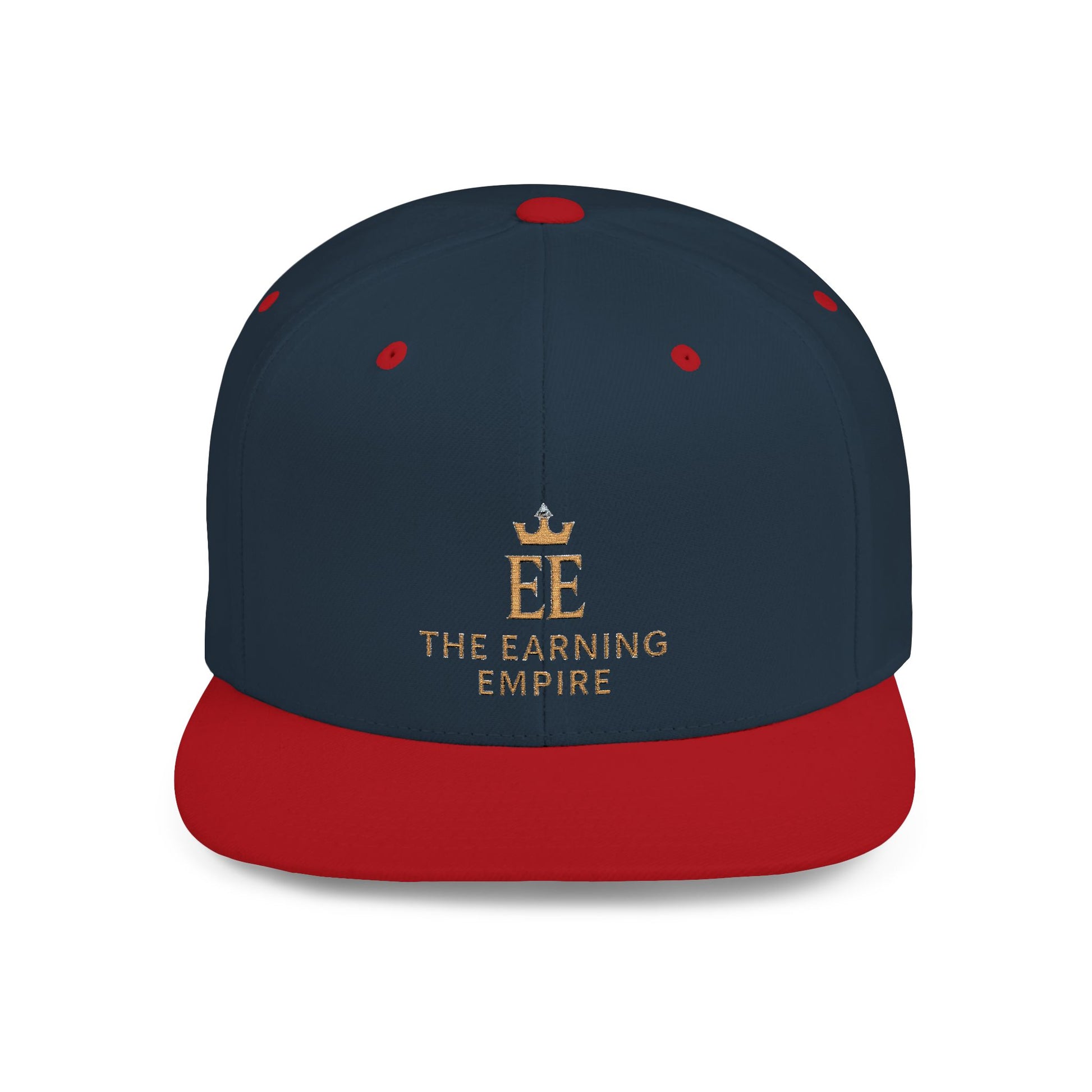 The Earning Empire Stylish Flat Bill Snapback Hat, The Earning Empire Cap, Trendy Snapback, Streetwear Hat, Gift for Him, Adjustable Snapback