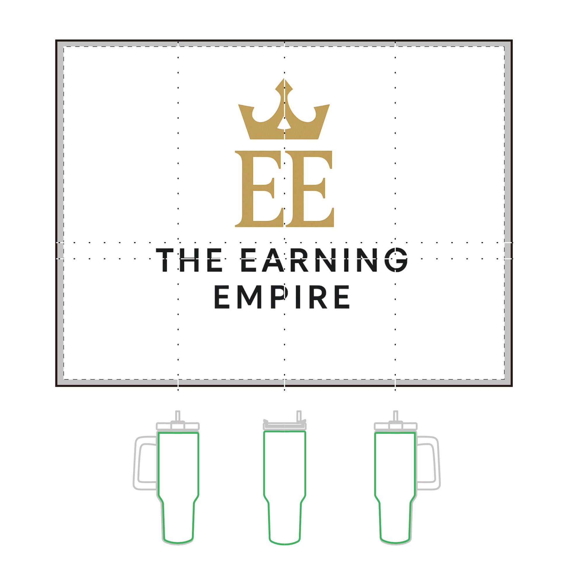 The Earning Empire  Thermal Tumbler | 40oz Insulated Drinkware for Hot & Cold | Earning Empire Design | Perfect for Business Gifts, Travel, Events