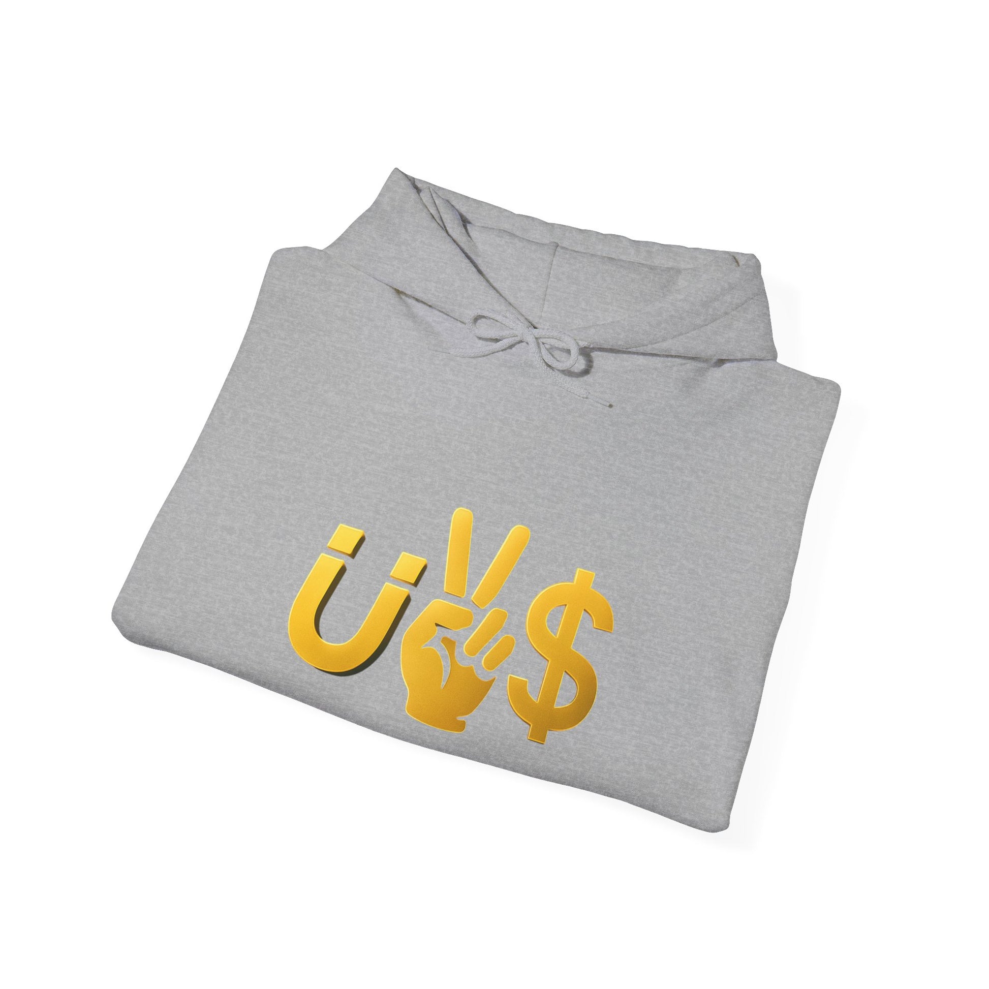 Magnet to the money Unisex Hooded Sweatshirt with U vs  Design, Casual Fashion, Gift for Him or Her, Cozy Essentials for All Seasons, Streetwear Style
