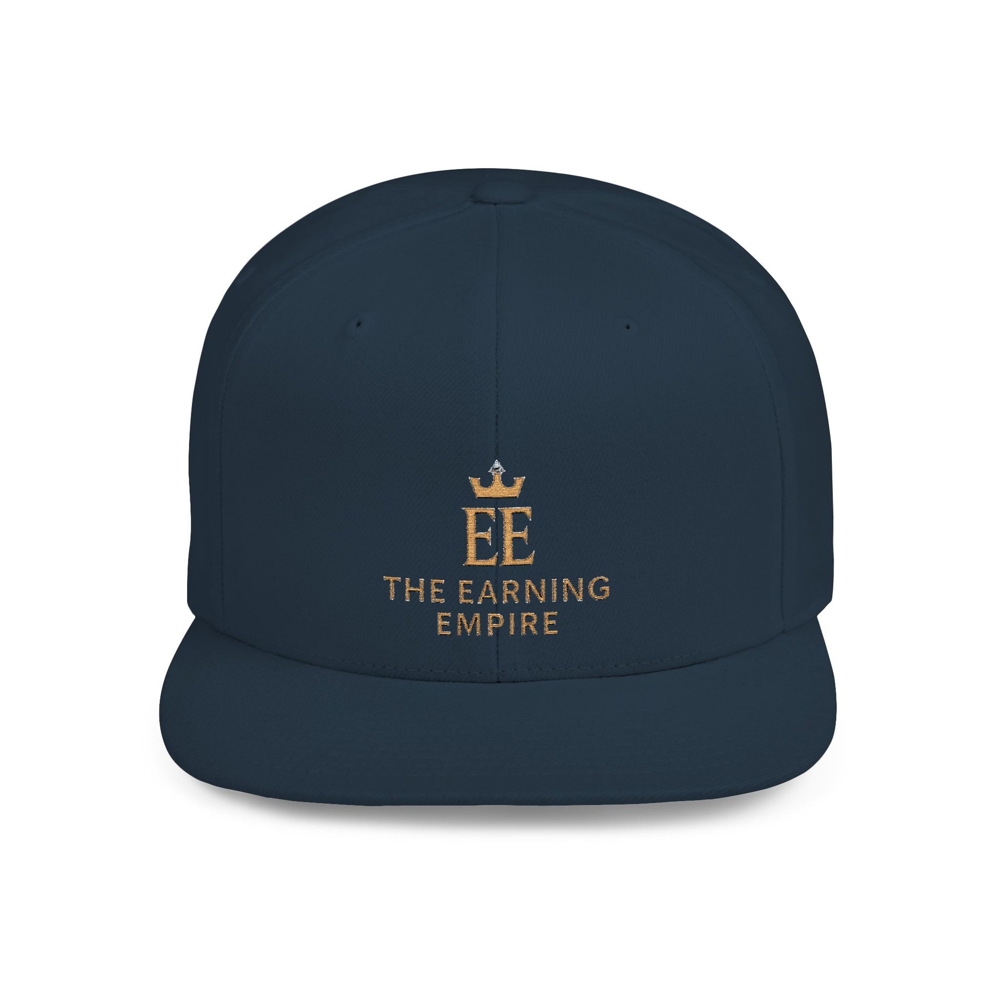 The Earning Empire Stylish Flat Bill Snapback Hat, The Earning Empire Cap, Trendy Snapback, Streetwear Hat, Gift for Him, Adjustable Snapback