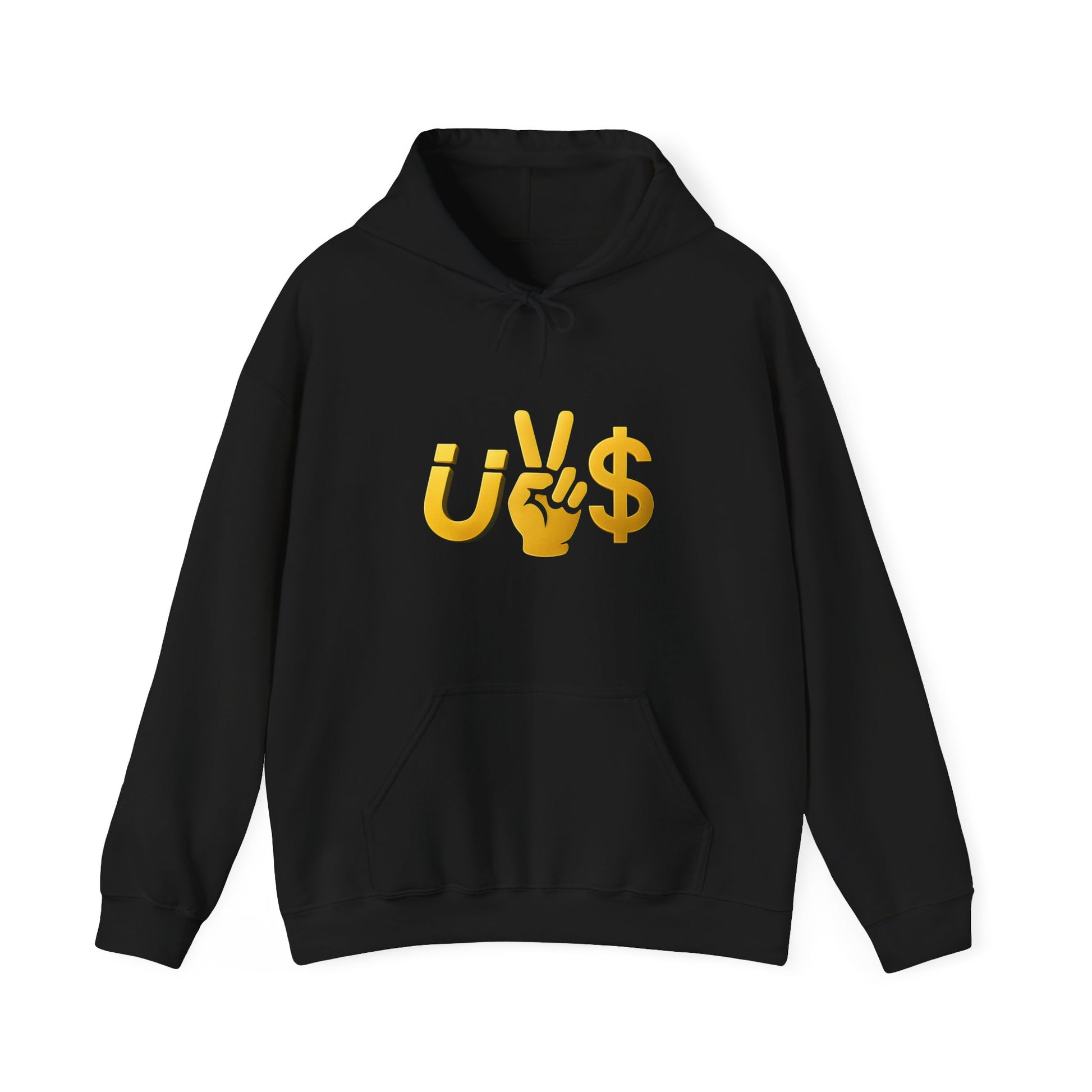 Magnet to the money Unisex Hooded Sweatshirt with U vs  Design, Casual Fashion, Gift for Him or Her, Cozy Essentials for All Seasons, Streetwear Style