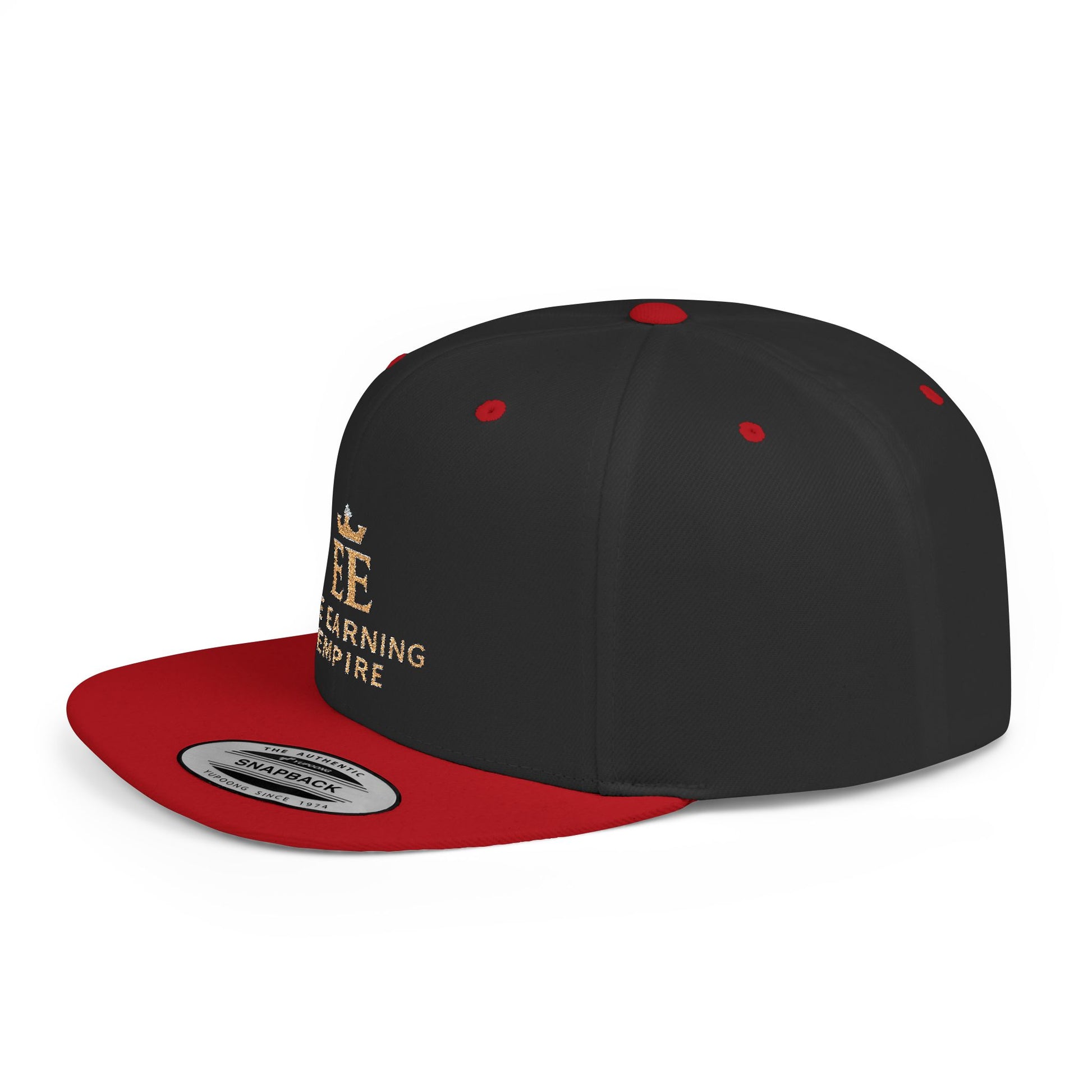 The Earning Empire Stylish Flat Bill Snapback Hat, The Earning Empire Cap, Trendy Snapback, Streetwear Hat, Gift for Him, Adjustable Snapback