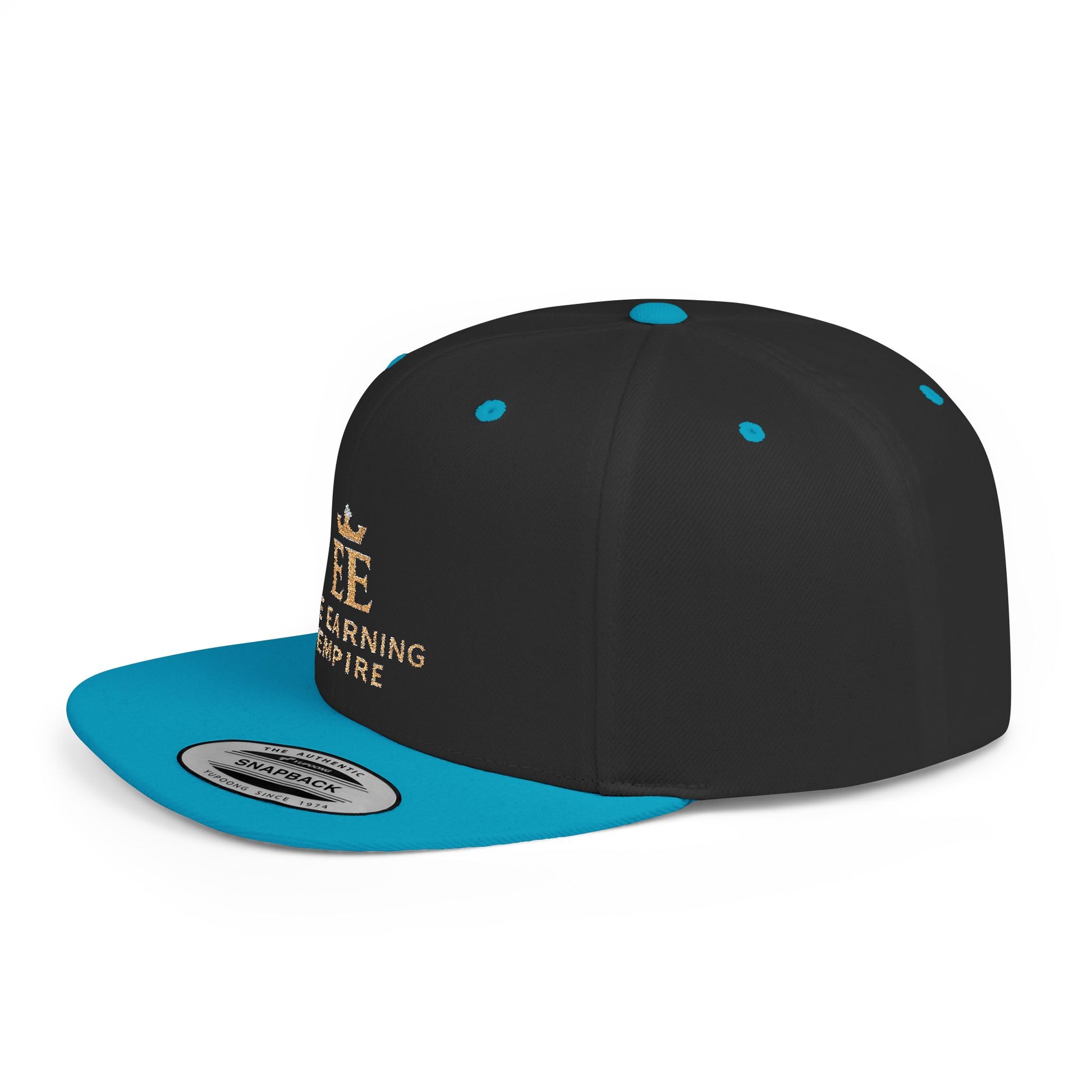 The Earning Empire Stylish Flat Bill Snapback Hat, The Earning Empire Cap, Trendy Snapback, Streetwear Hat, Gift for Him, Adjustable Snapback