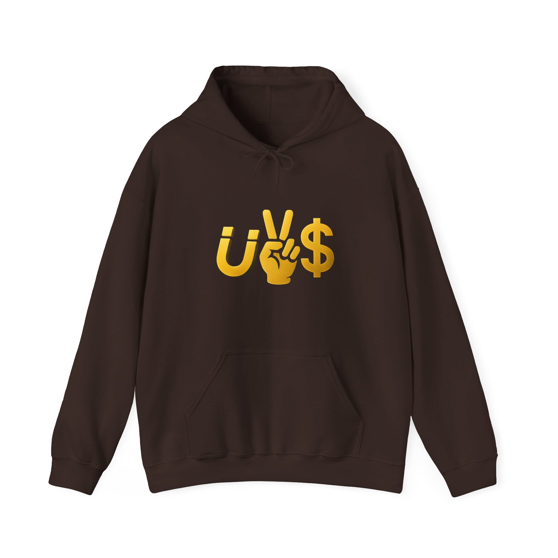 Magnet to the money Unisex Hooded Sweatshirt with U vs  Design, Casual Fashion, Gift for Him or Her, Cozy Essentials for All Seasons, Streetwear Style