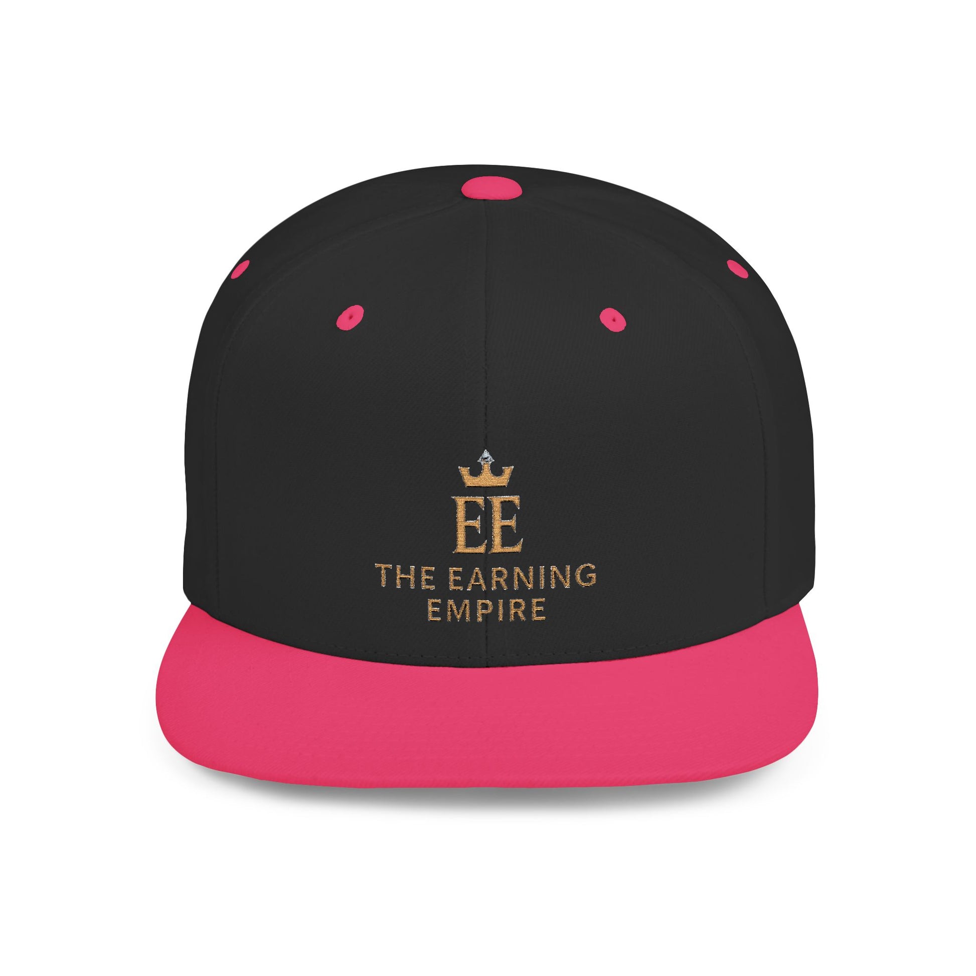 The Earning Empire Stylish Flat Bill Snapback Hat, The Earning Empire Cap, Trendy Snapback, Streetwear Hat, Gift for Him, Adjustable Snapback