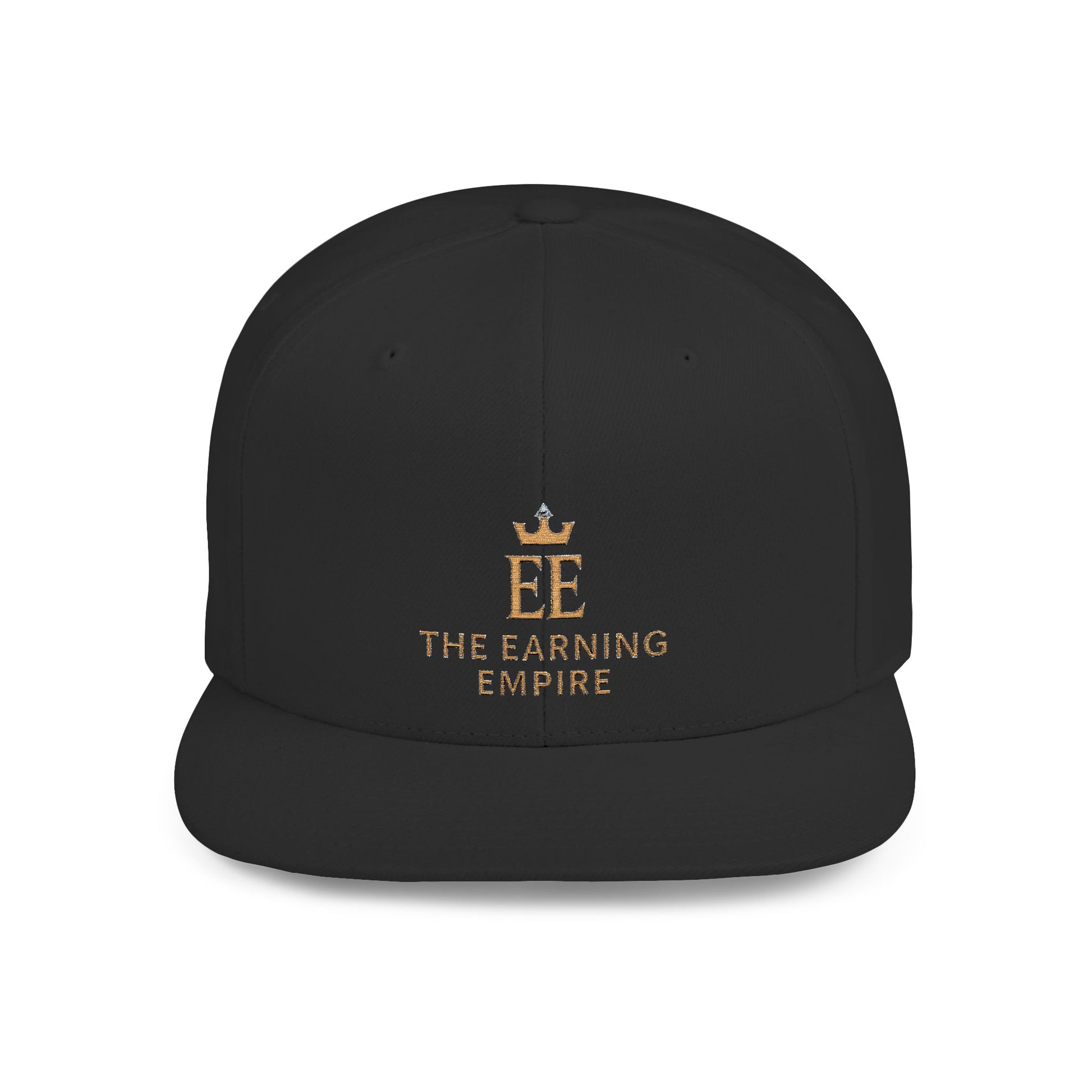 The Earning Empire Stylish Flat Bill Snapback Hat, The Earning Empire Cap, Trendy Snapback, Streetwear Hat, Gift for Him, Adjustable Snapback