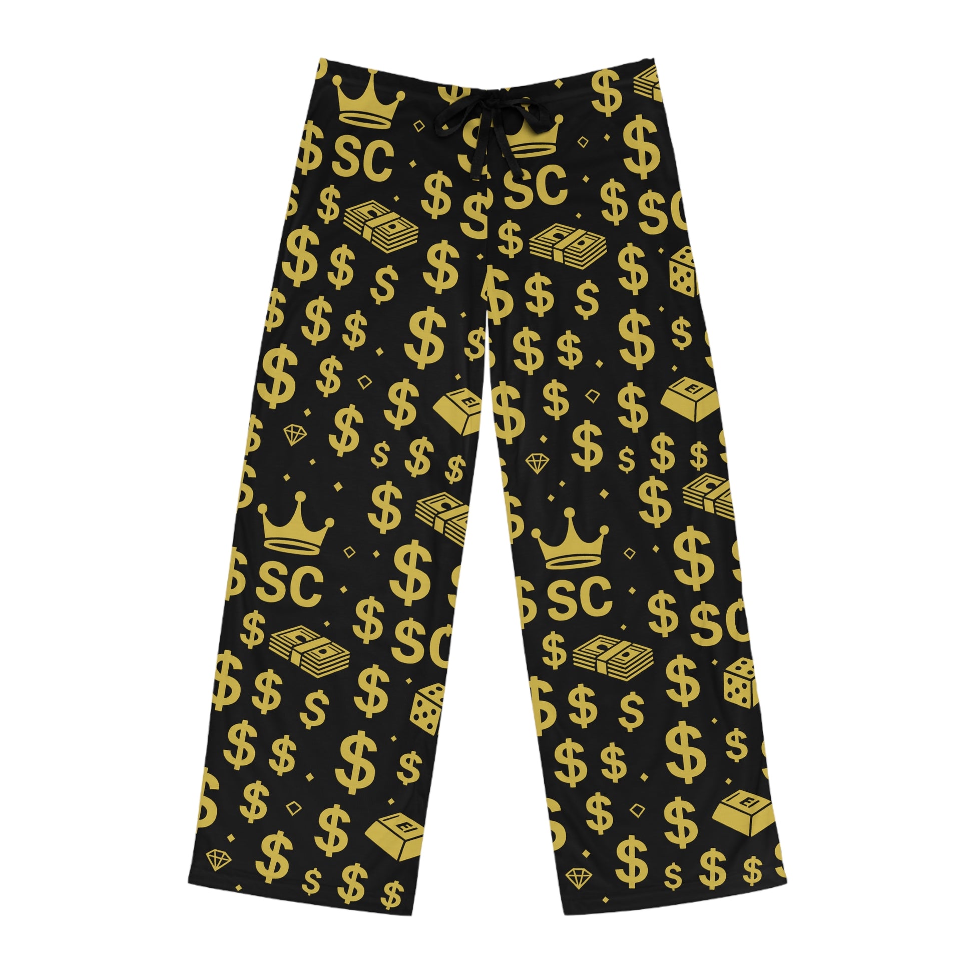 Luxurious Dollar Print Men's Pajama Pants - Stylish Loungewear for Cozy Nights, Gift for Him, Money Theme, Relaxation Essentials