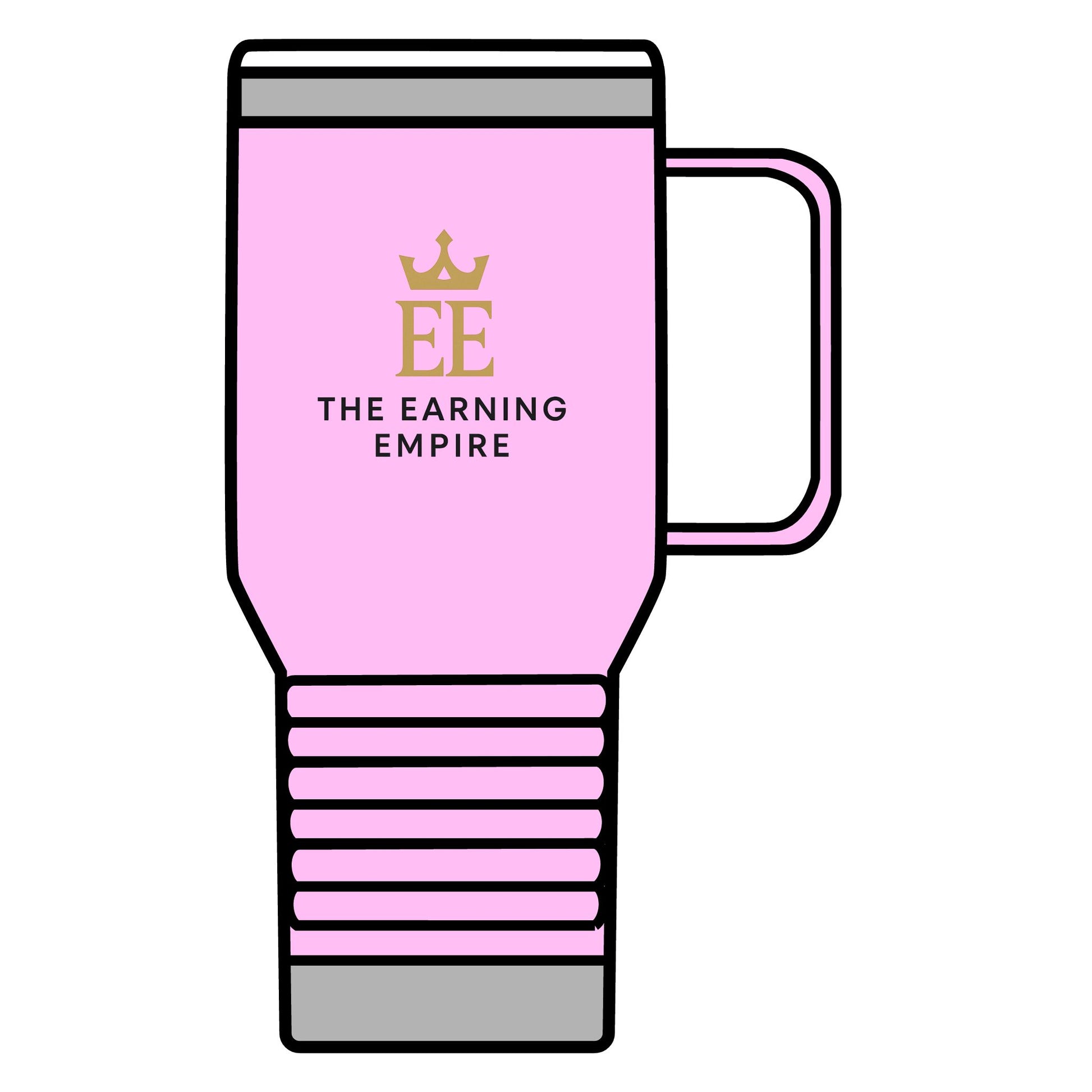 The Earning Empire Luxury Travel Mug, The Earning Empire, 20oz, Coffee Lover Gift, Custom Thermal Cup, Business Travel Accessory