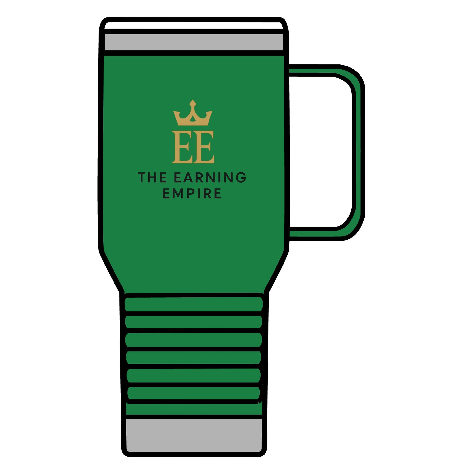 The Earning Empire Luxury Travel Mug, The Earning Empire, 20oz, Coffee Lover Gift, Custom Thermal Cup, Business Travel Accessory