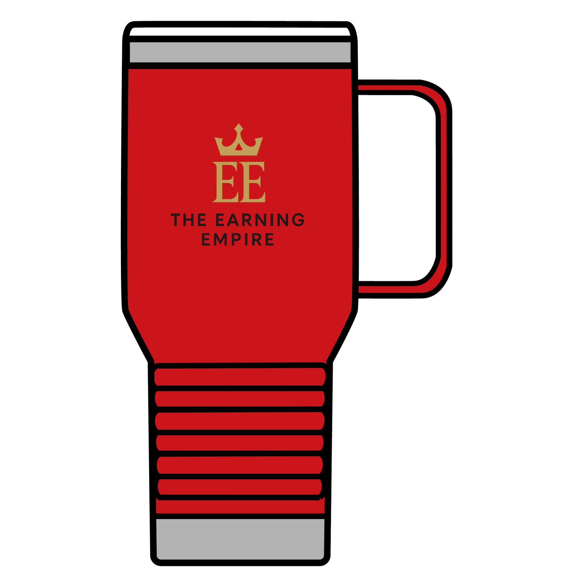 The Earning Empire Luxury Travel Mug, The Earning Empire, 20oz, Coffee Lover Gift, Custom Thermal Cup, Business Travel Accessory