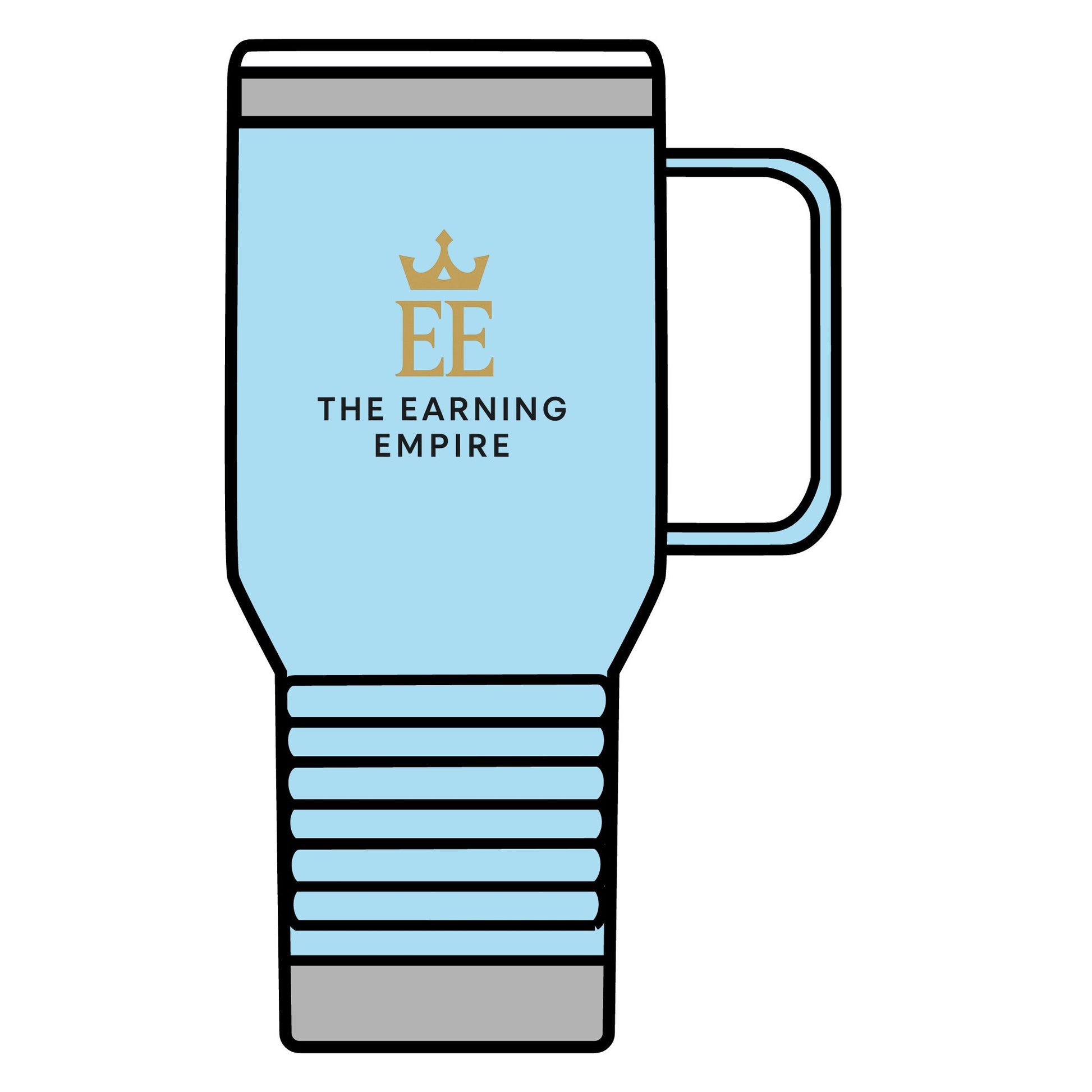The Earning Empire Luxury Travel Mug, The Earning Empire, 20oz, Coffee Lover Gift, Custom Thermal Cup, Business Travel Accessory