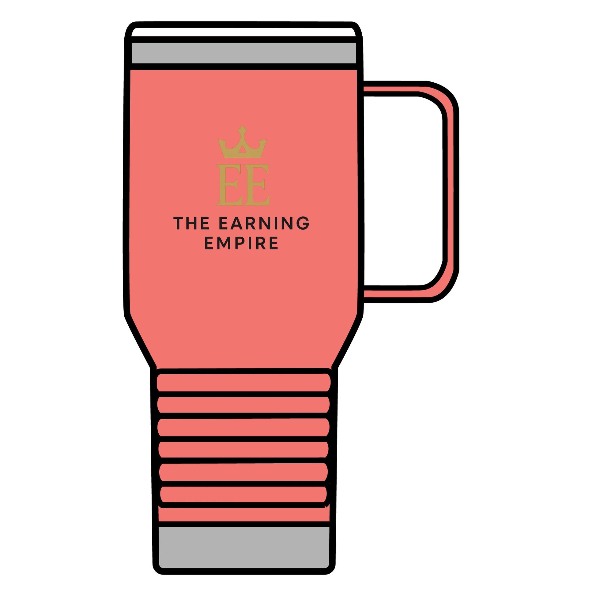 The Earning Empire Luxury Travel Mug, The Earning Empire, 20oz, Coffee Lover Gift, Custom Thermal Cup, Business Travel Accessory