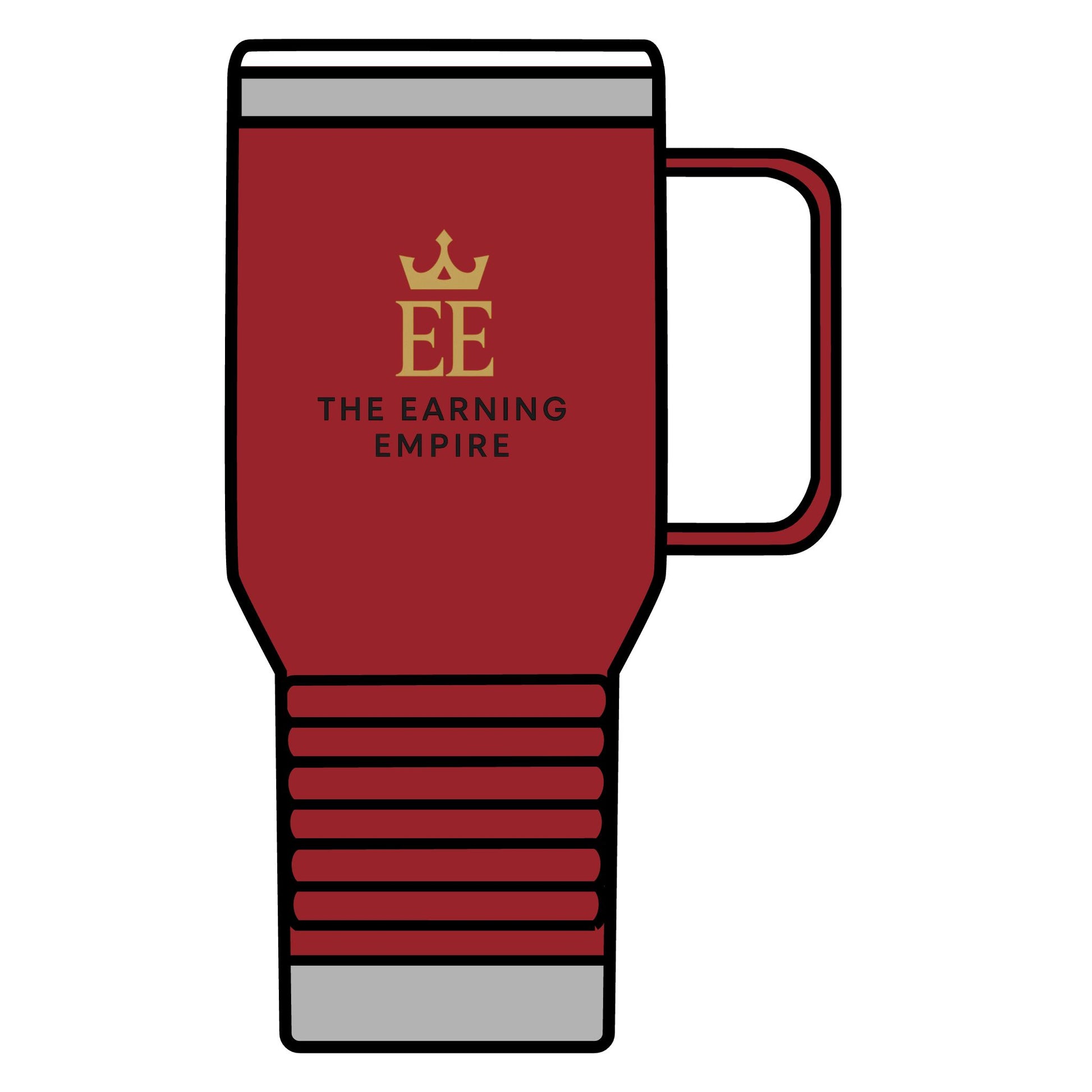 The Earning Empire Luxury Travel Mug, The Earning Empire, 20oz, Coffee Lover Gift, Custom Thermal Cup, Business Travel Accessory