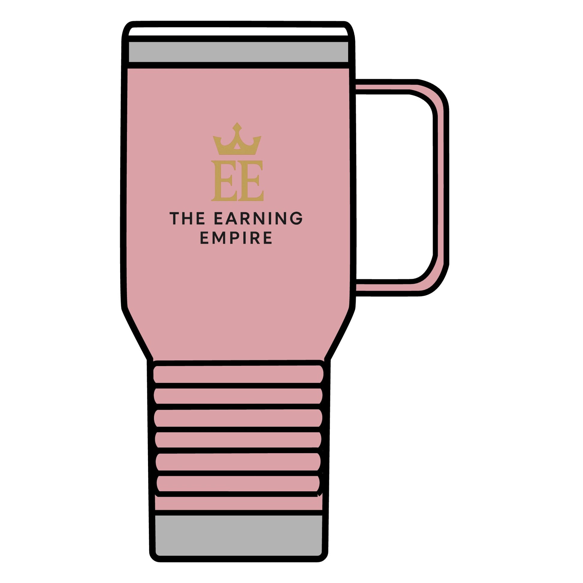 The Earning Empire Luxury Travel Mug, The Earning Empire, 20oz, Coffee Lover Gift, Custom Thermal Cup, Business Travel Accessory