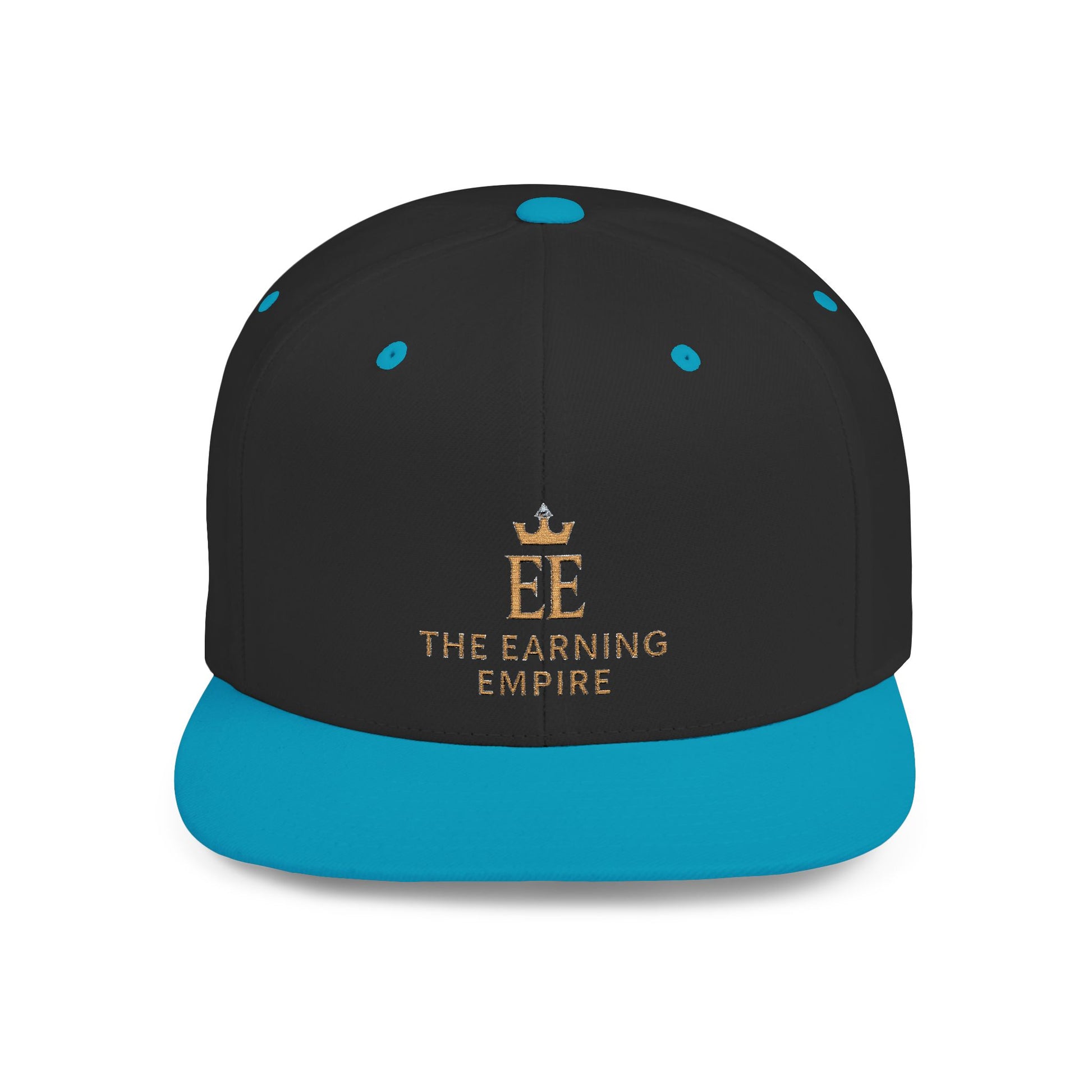 The Earning Empire Stylish Flat Bill Snapback Hat, The Earning Empire Cap, Trendy Snapback, Streetwear Hat, Gift for Him, Adjustable Snapback
