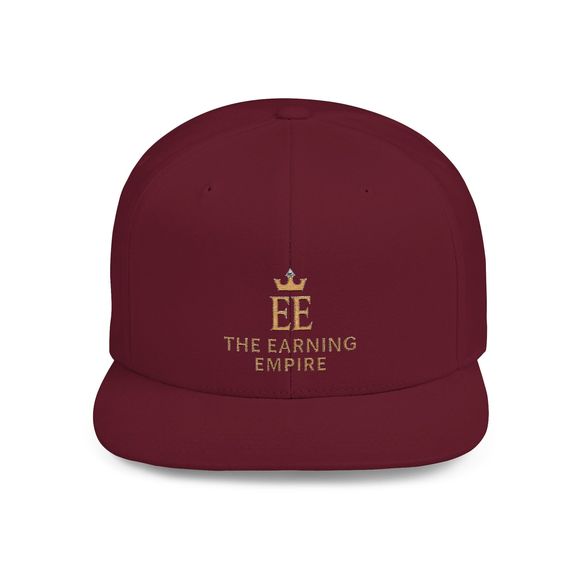 The Earning Empire Stylish Flat Bill Snapback Hat, The Earning Empire Cap, Trendy Snapback, Streetwear Hat, Gift for Him, Adjustable Snapback