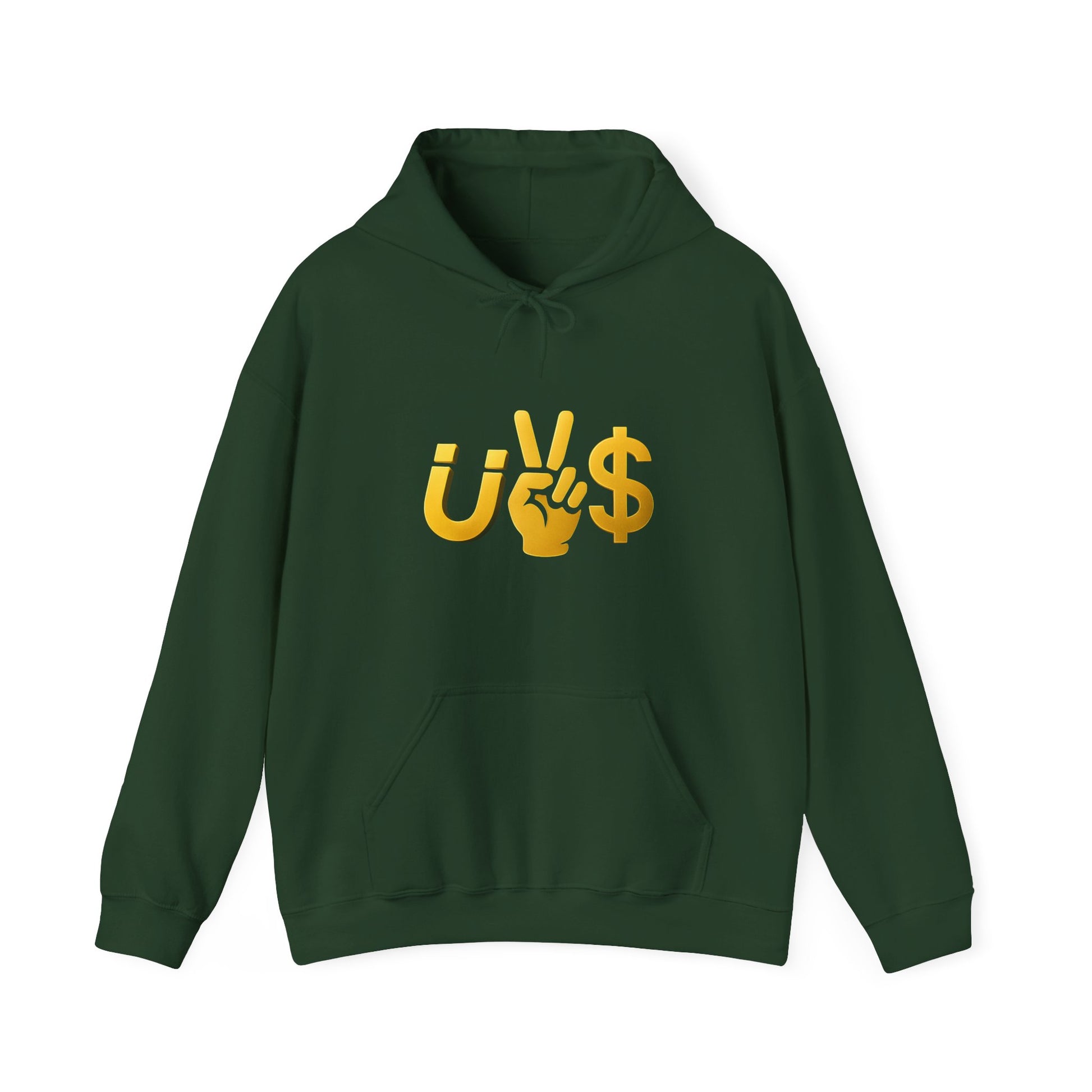 Magnet to the money Unisex Hooded Sweatshirt with U vs  Design, Casual Fashion, Gift for Him or Her, Cozy Essentials for All Seasons, Streetwear Style