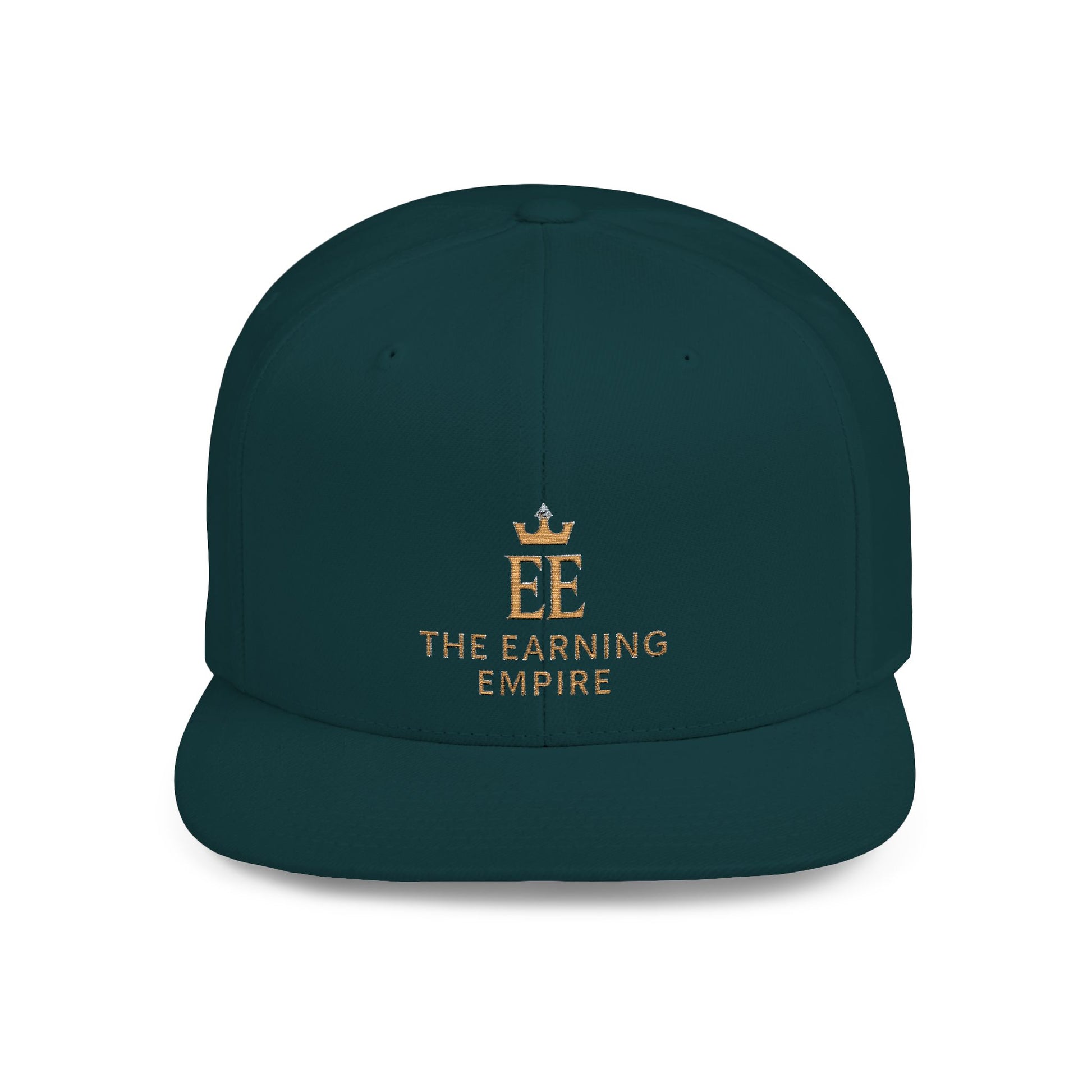 The Earning Empire Stylish Flat Bill Snapback Hat, The Earning Empire Cap, Trendy Snapback, Streetwear Hat, Gift for Him, Adjustable Snapback