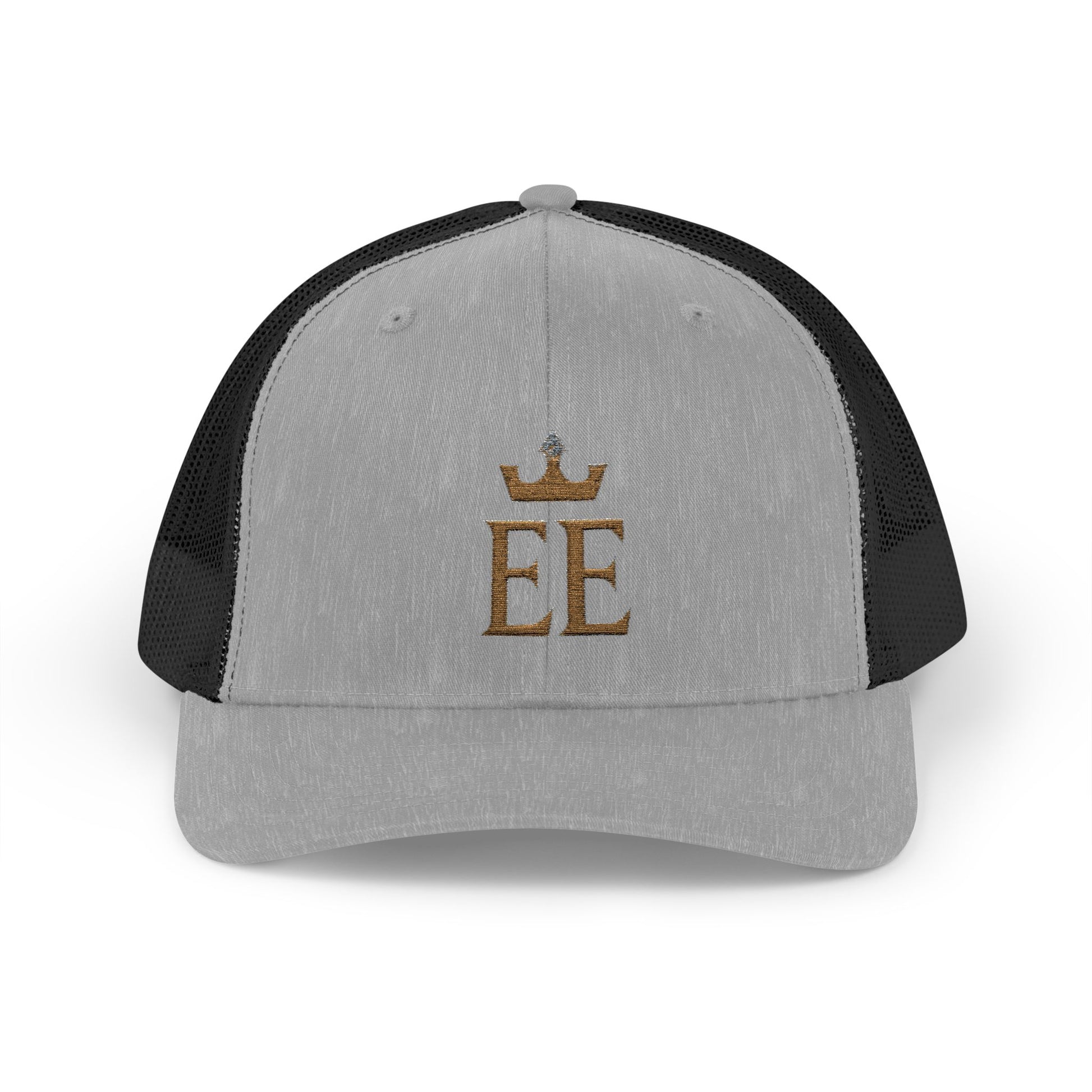 Sparkling Crown Monogram Snapback Trucker Cap | Customizable Gift for Him/Her | Casual Outfit Accessory, Birthday, Graduation, Holiday