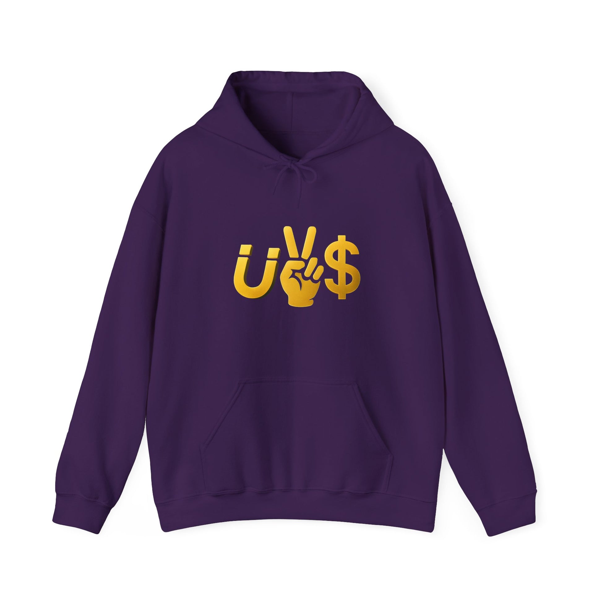 Magnet to the money Unisex Hooded Sweatshirt with U vs  Design, Casual Fashion, Gift for Him or Her, Cozy Essentials for All Seasons, Streetwear Style