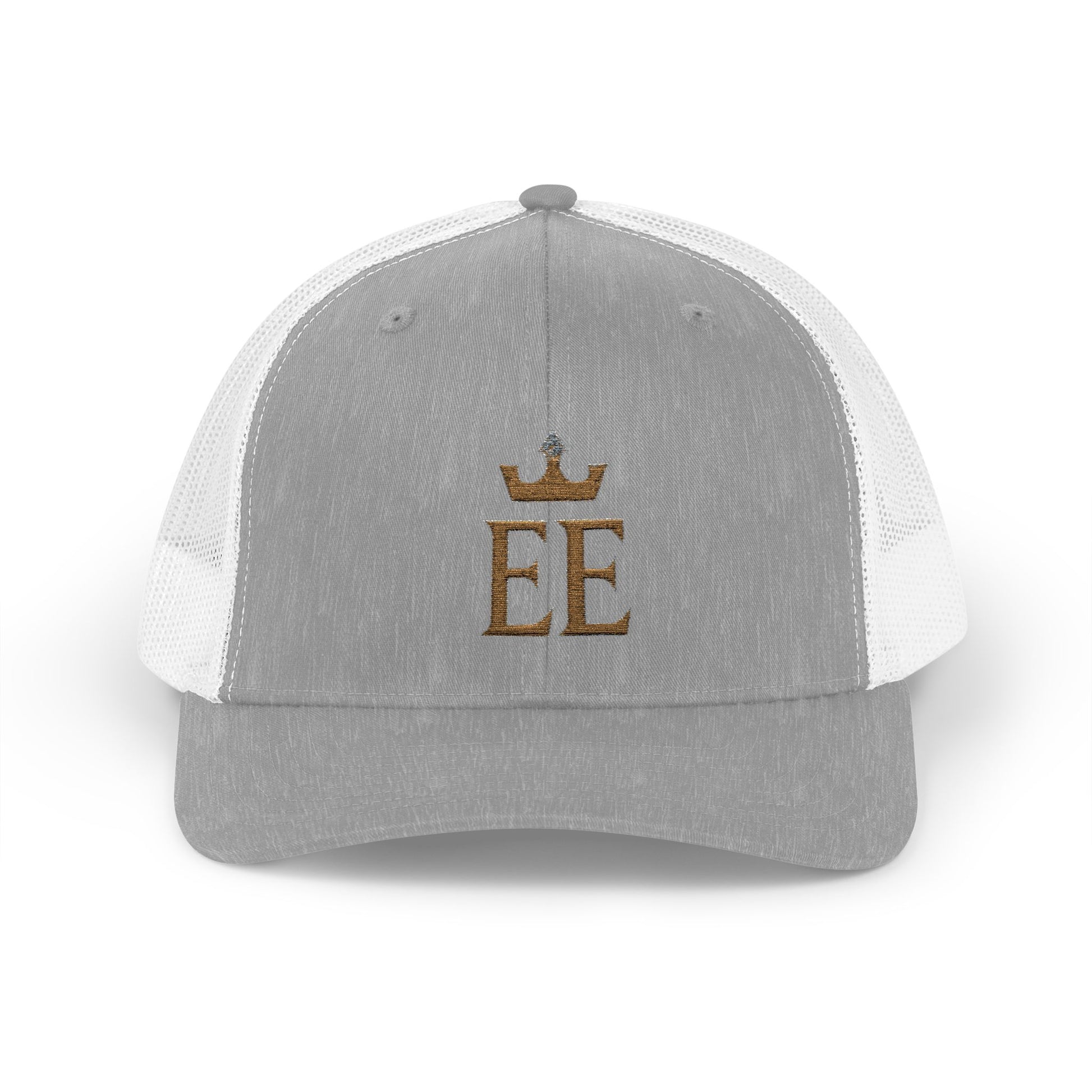 Sparkling Crown Monogram Snapback Trucker Cap | Customizable Gift for Him/Her | Casual Outfit Accessory, Birthday, Graduation, Holiday