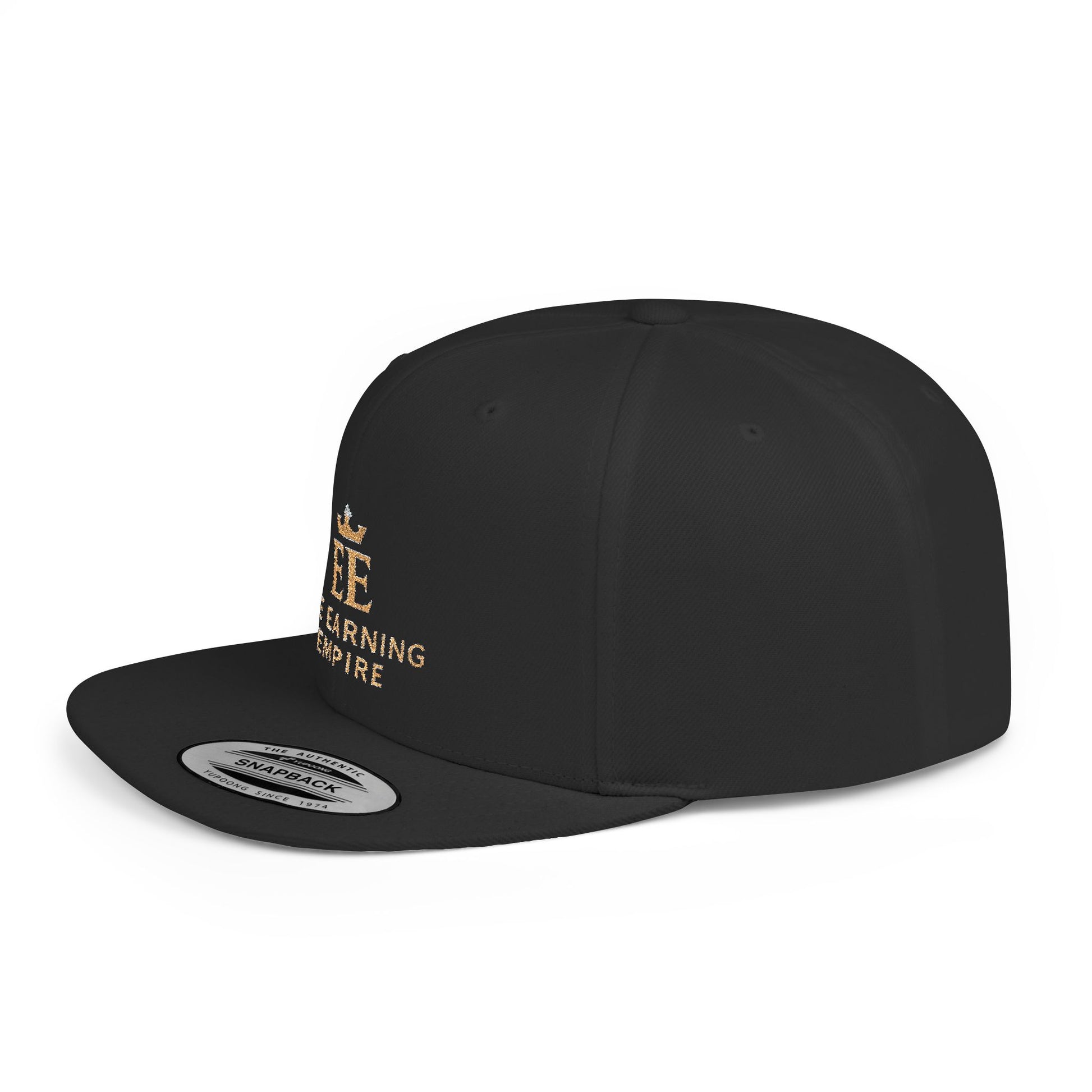 The Earning Empire Stylish Flat Bill Snapback Hat, The Earning Empire Cap, Trendy Snapback, Streetwear Hat, Gift for Him, Adjustable Snapback