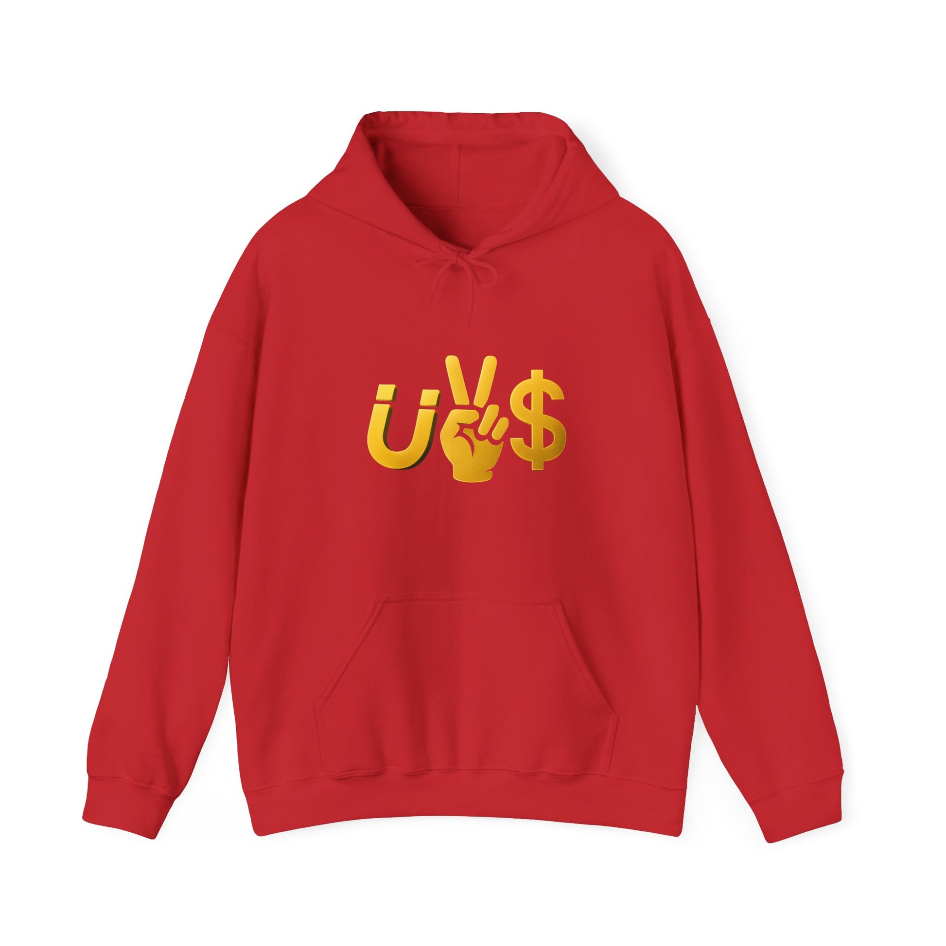 Magnet to the money Unisex Hooded Sweatshirt with U vs  Design, Casual Fashion, Gift for Him or Her, Cozy Essentials for All Seasons, Streetwear Style
