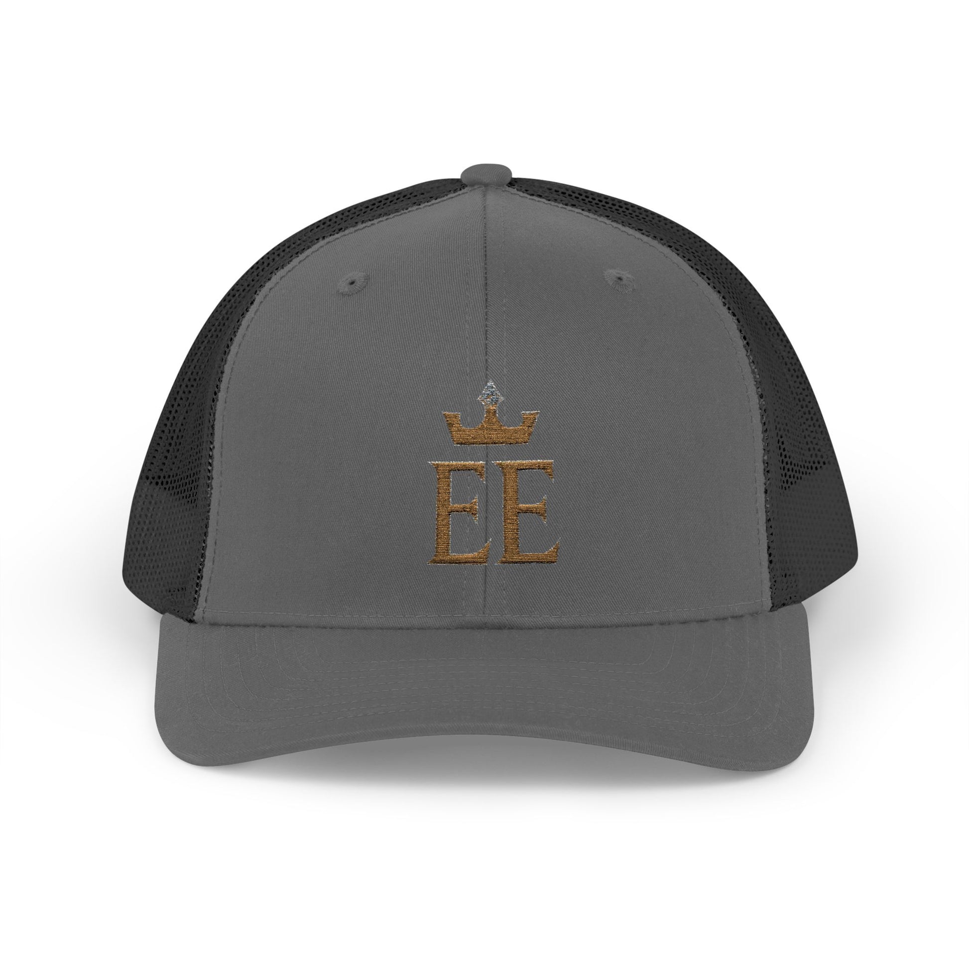 Sparkling Crown Monogram Snapback Trucker Cap | Customizable Gift for Him/Her | Casual Outfit Accessory, Birthday, Graduation, Holiday