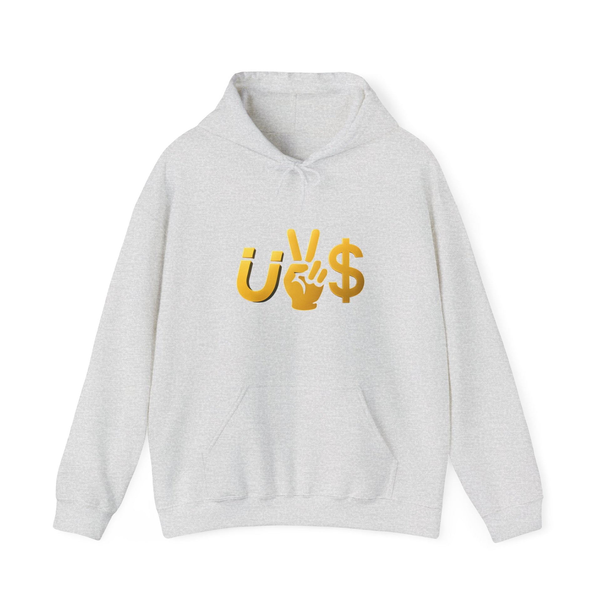 Magnet to the money Unisex Hooded Sweatshirt with U vs  Design, Casual Fashion, Gift for Him or Her, Cozy Essentials for All Seasons, Streetwear Style