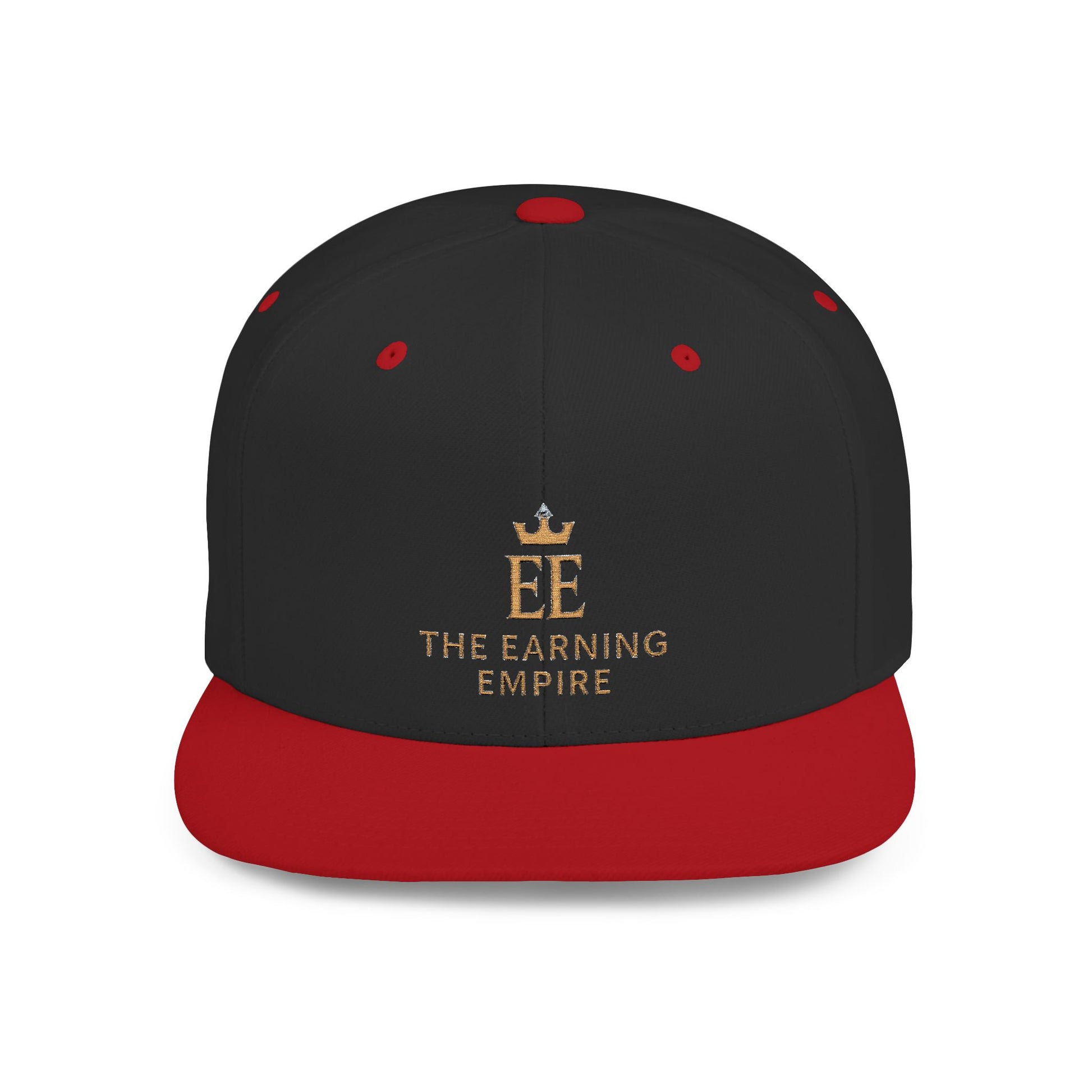 The Earning Empire Stylish Flat Bill Snapback Hat, The Earning Empire Cap, Trendy Snapback, Streetwear Hat, Gift for Him, Adjustable Snapback