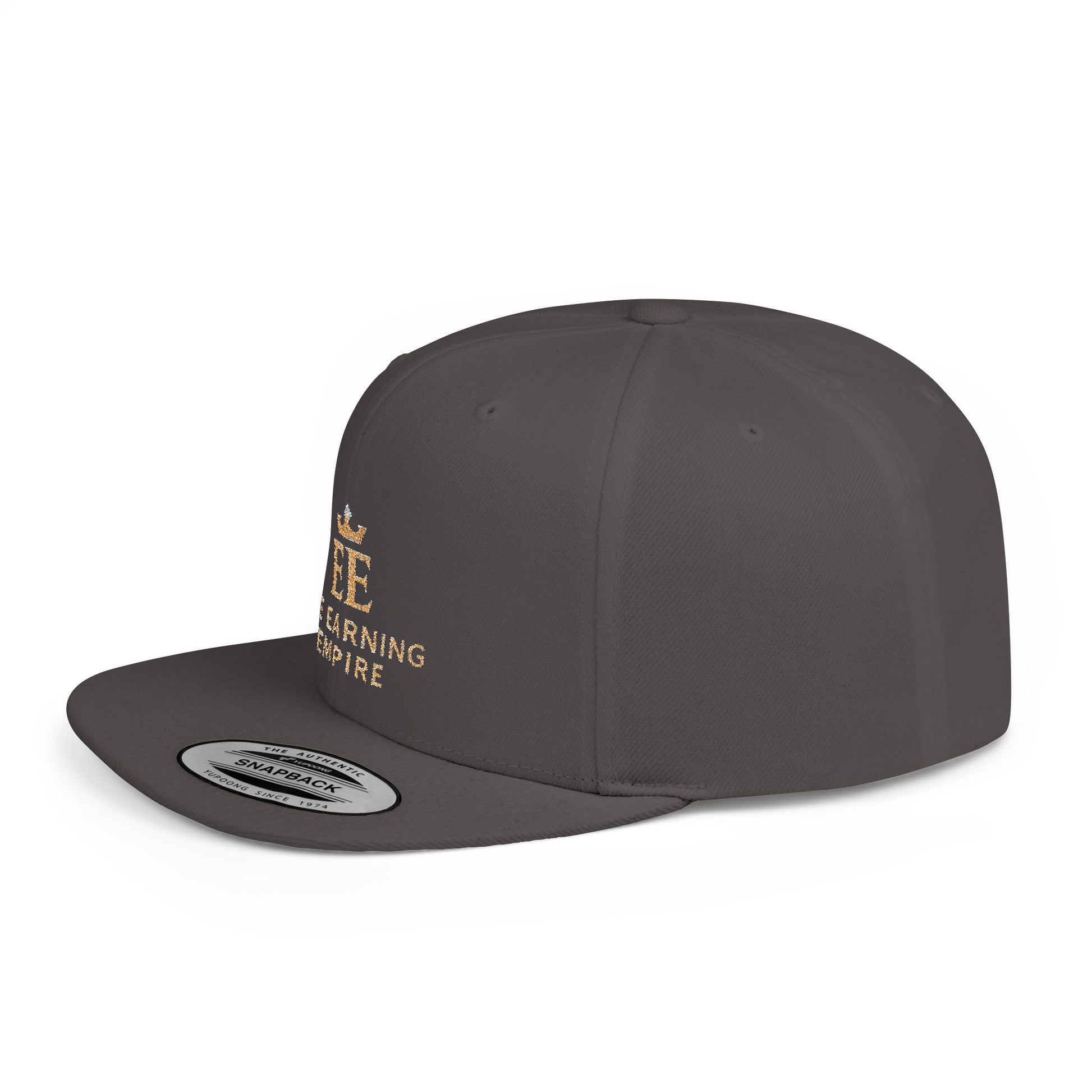 The Earning Empire Stylish Flat Bill Snapback Hat, The Earning Empire Cap, Trendy Snapback, Streetwear Hat, Gift for Him, Adjustable Snapback